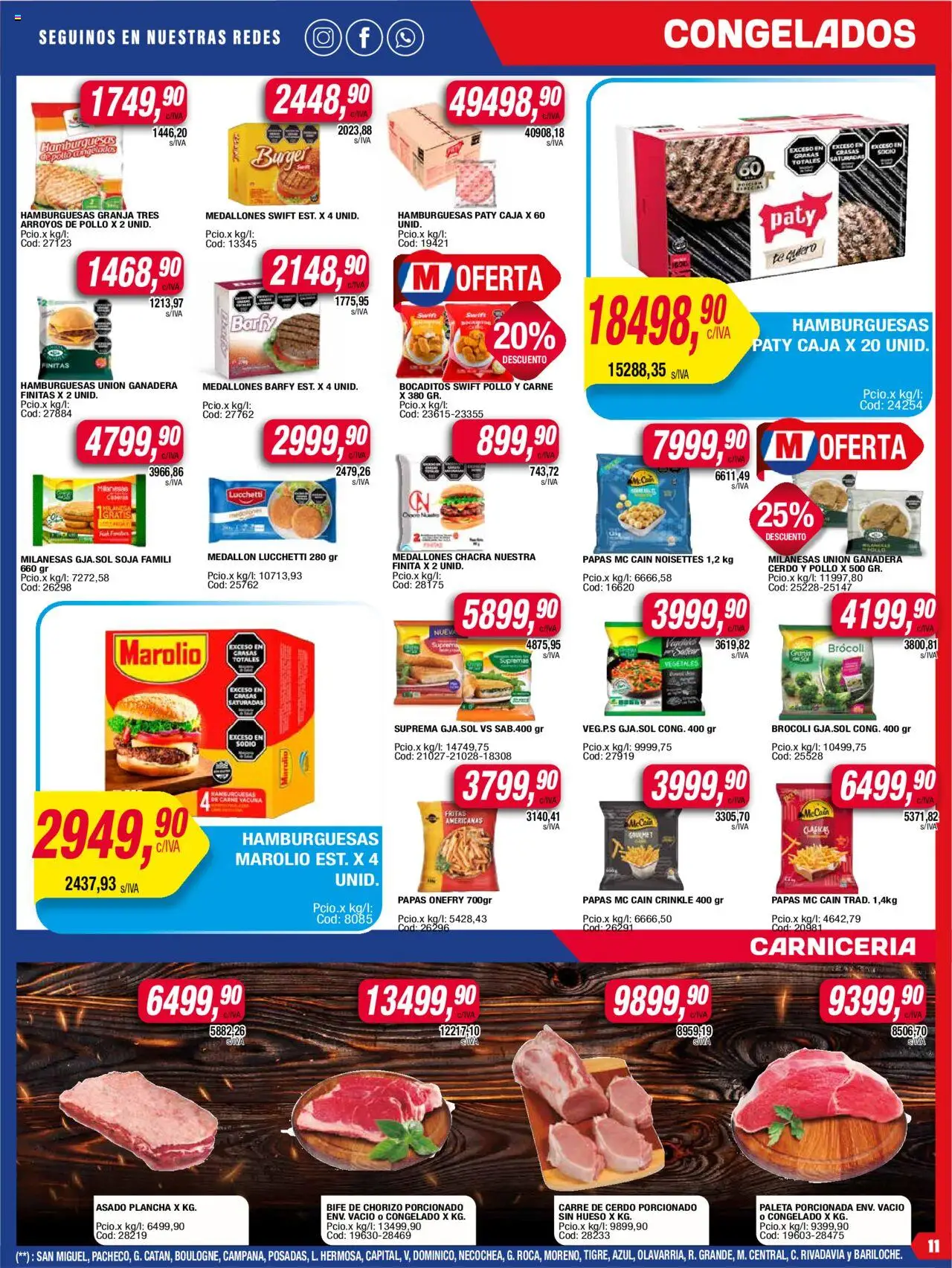 Maxiconsumo ofertas │ válido desde el 11.08.2025 | Página: 11 | Productos: Pollo, Brocoli, Paleta, Té