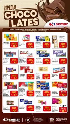 Semar Supermercado ofertas Chocolates - Pré-Visualização do folheto da loja Semar Supermercado, válido de 14.04.2026