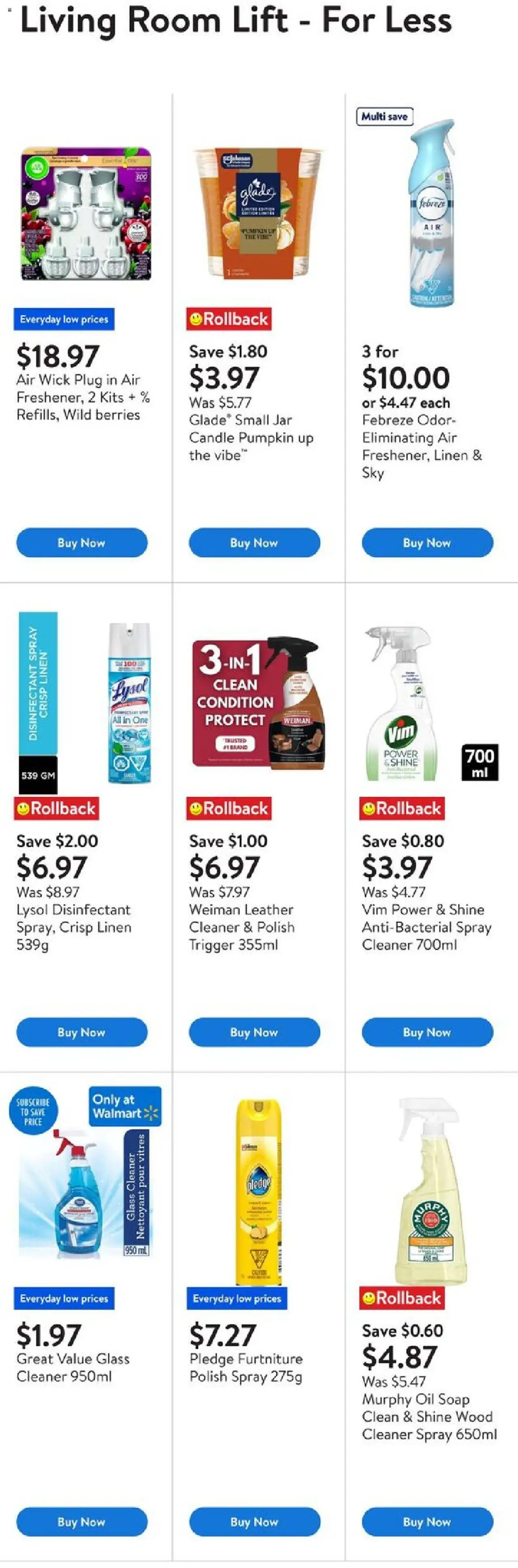 Walmart flyer valid from 11.09.2025 | Page: 5 | Products: Soap, Oil, Pumpkin