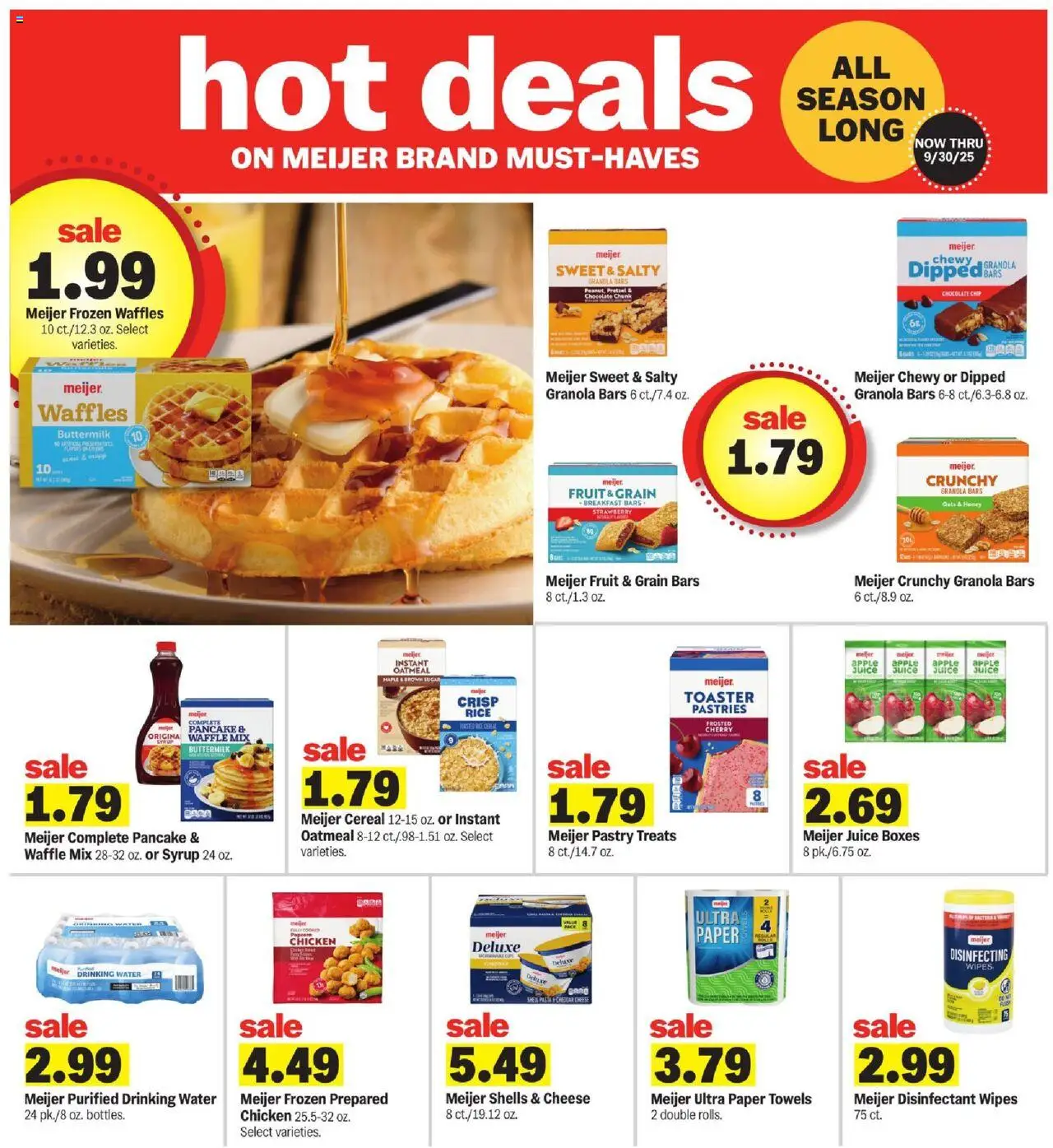 Meijer Weekly Ad - valid from 17.08.2025 | Page: 29 | Products: Toaster, Water, Sugar, Chocolate Chip