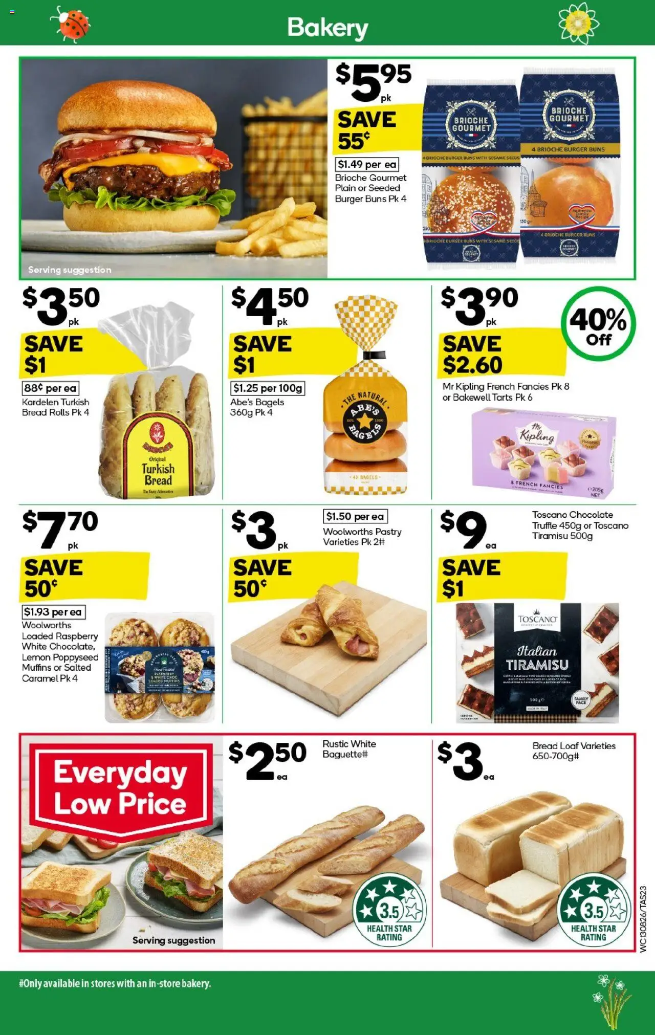 Woolworths catalogue - valid from 27.08.2025 | Page: 23 | Products: Bread, Muffins, Pastry, Raspberry