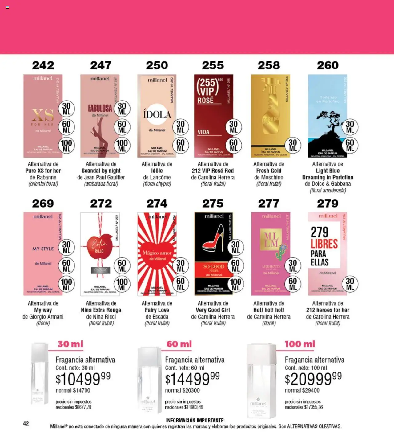 Millanel - Catálogo │ válido desde el 20.10.2025 | Página: 42 | Productos: Jean, Fragancia