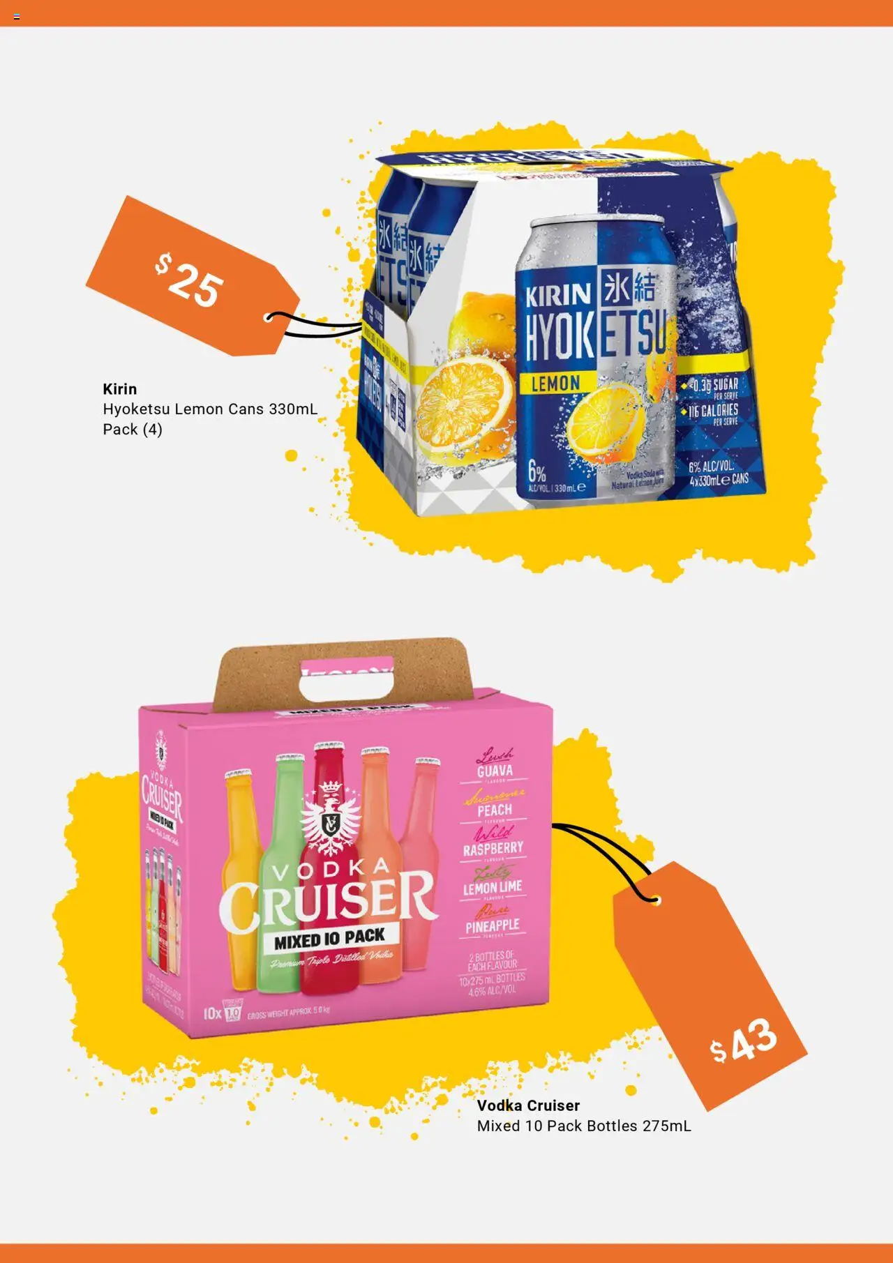 BWS catalogue - valid from 25.09.2025 | Page: 5 | Products: Pineapple, Vodka, Sugar, Raspberry