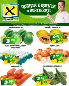 X Supermercados - Ofertas Hortifruti - Pré-Visualização do folheto da loja X Supermercados, válido de 29.10.2025