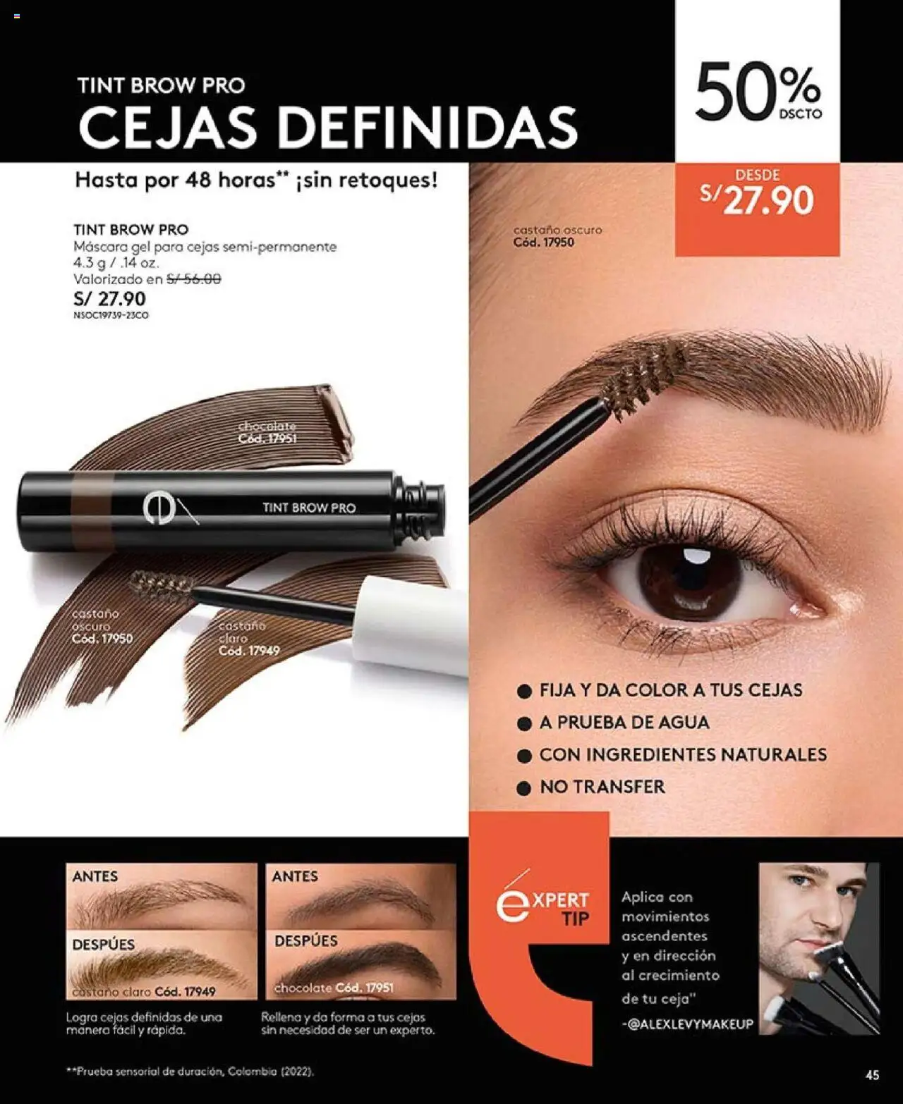 Catálogo Ésika válido desde 03.10.2025 | Página: 45 | Productos: Máscara, Chocolate
