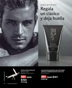 Vista previa de JAFRA catálogo, nuevo folleto de la tienda, válido en México a partir del 01.11.2025 | Página: 38 | Productos: Navaja, Loción, Fragancia