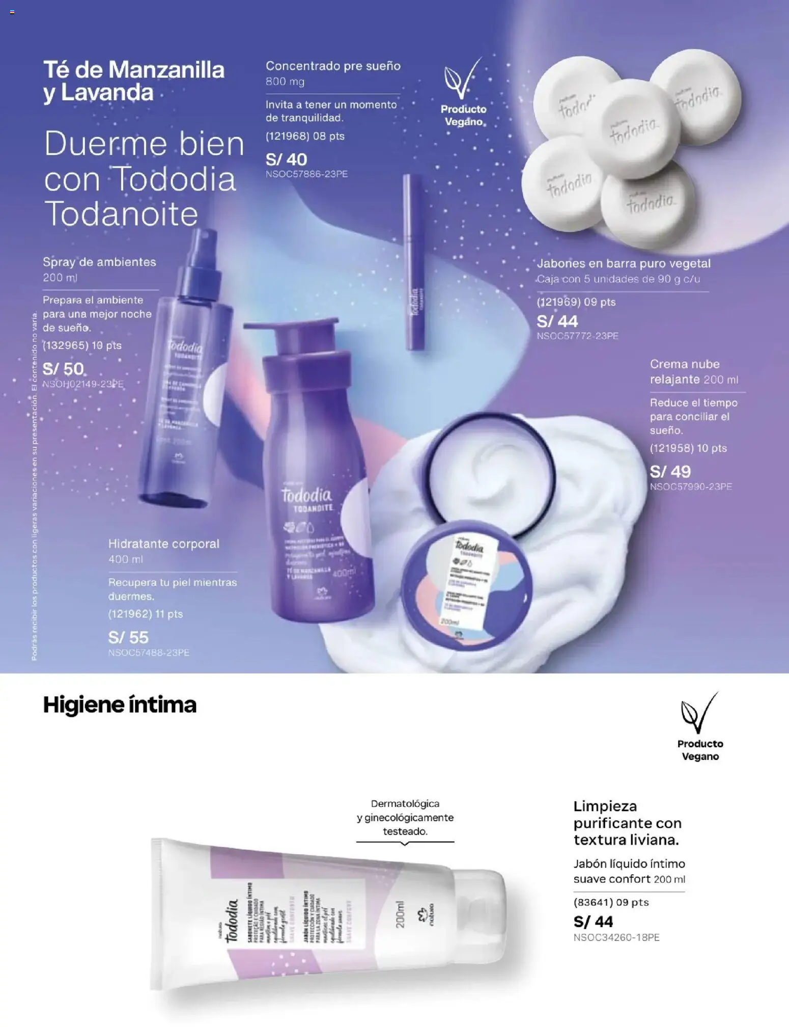 Catálogo Natura válido desde 31.03.2026 | Página: 115 | Productos: Jabón, Caja, Té, Crema