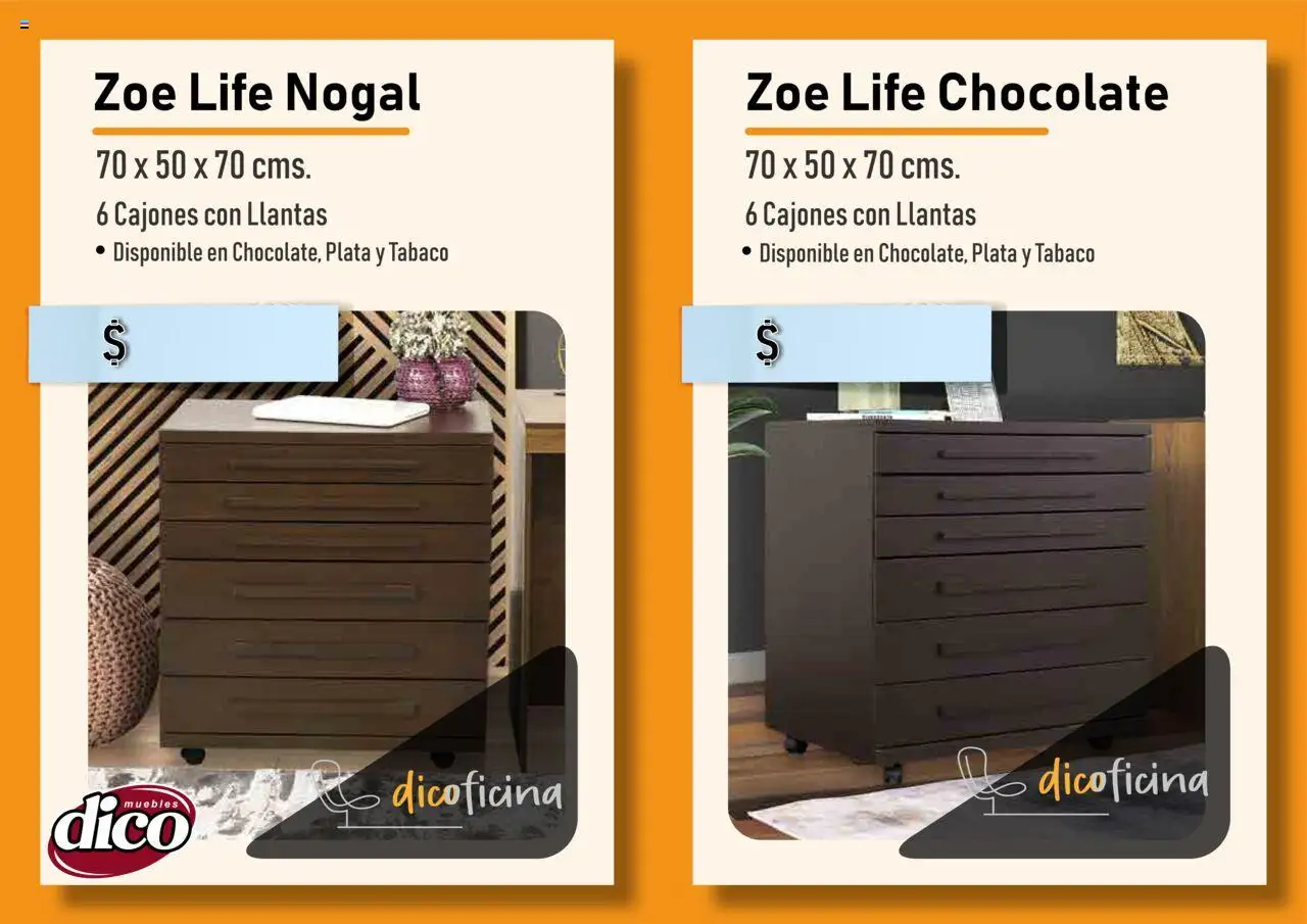 Nuevas ofertas de Muebles Dico válidas en toda la República Mexicana desde el 03.07.2025. ¡Encuentra las mejores ofertas en Muebles Dico catálogo Oficina! | Página: 18 | Productos: Chocolate