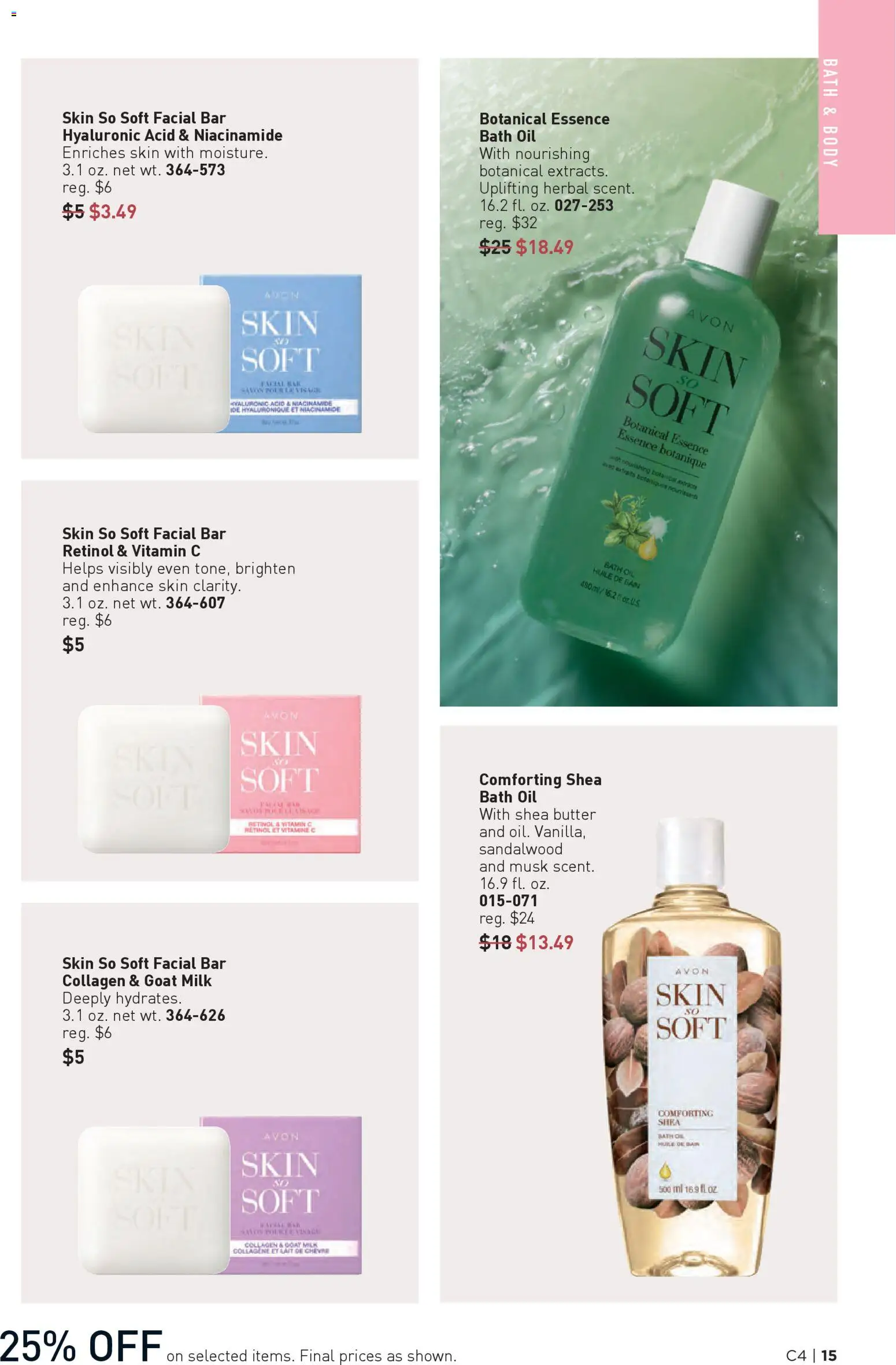 Avon Brochure - valid from 11.02.2026 | Page: 15 | Products: Bath, Milk, Butter, Vest
