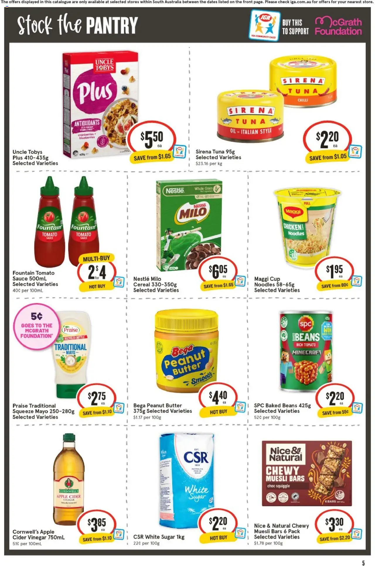 IGA catalogue - valid from 10.09.2025 | Page: 6 | Products: Sauce, Fountain, Tuna, Foundation