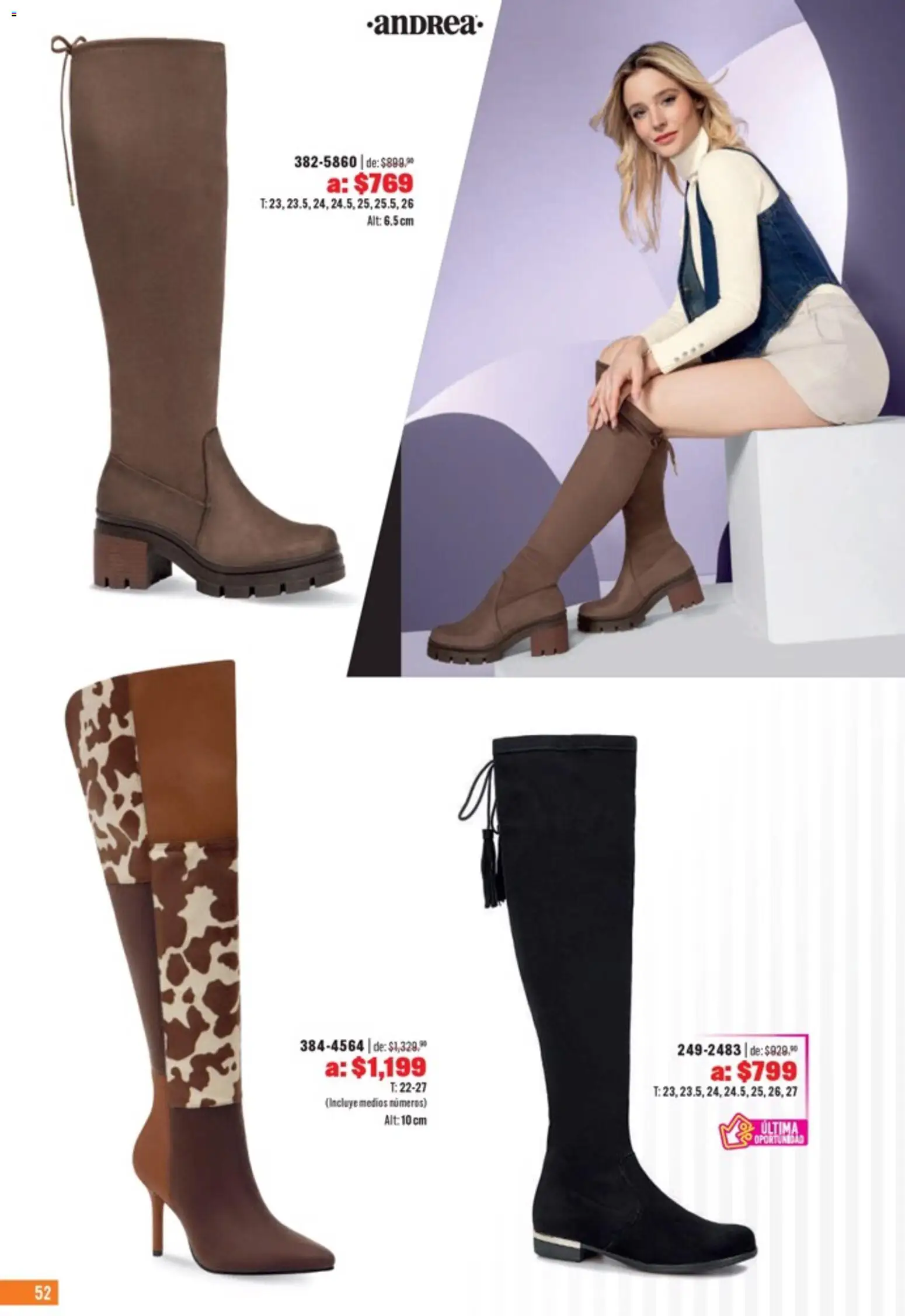 Nuevas ofertas de Andrea válidas en toda la República Mexicana desde el 05.04.2026. ¡Encuentra las mejores ofertas en Andrea catálogo Outlet! | Página: 52