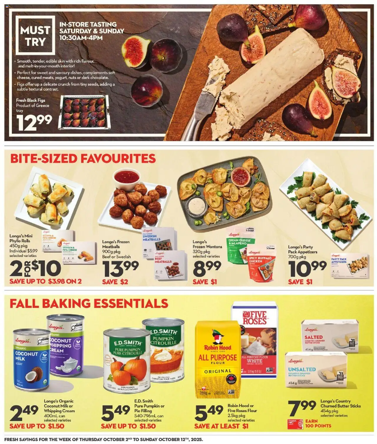 Longo's flyer valid from 02.10.2025 | Page: 19 | Products: Milk, Butter, Cheese, Pumpkin