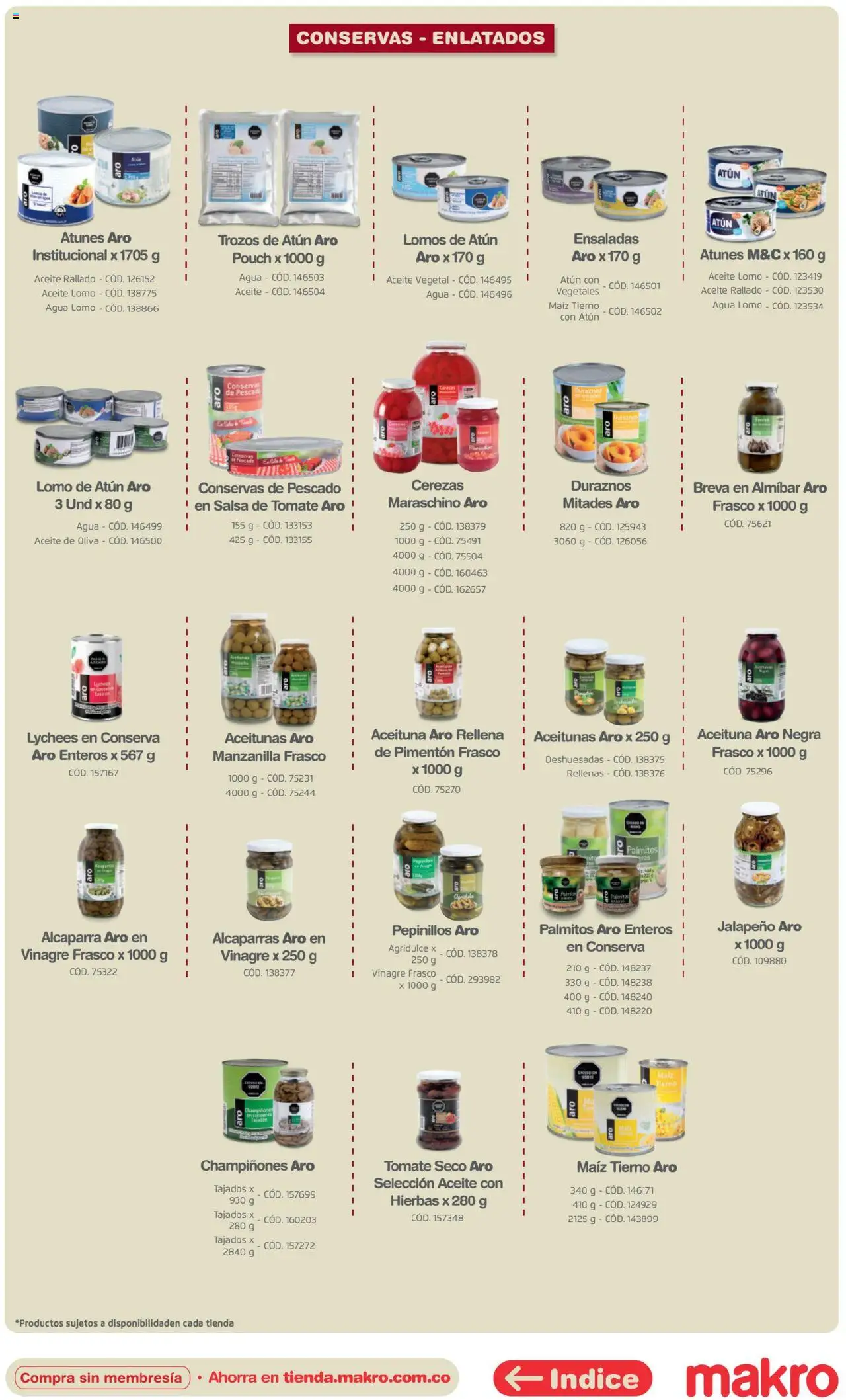 Makro revista - valida desde el 16.04.2025 | Página: 38 | Productos: Pescado, Pimentón, Frasco, Palmitos