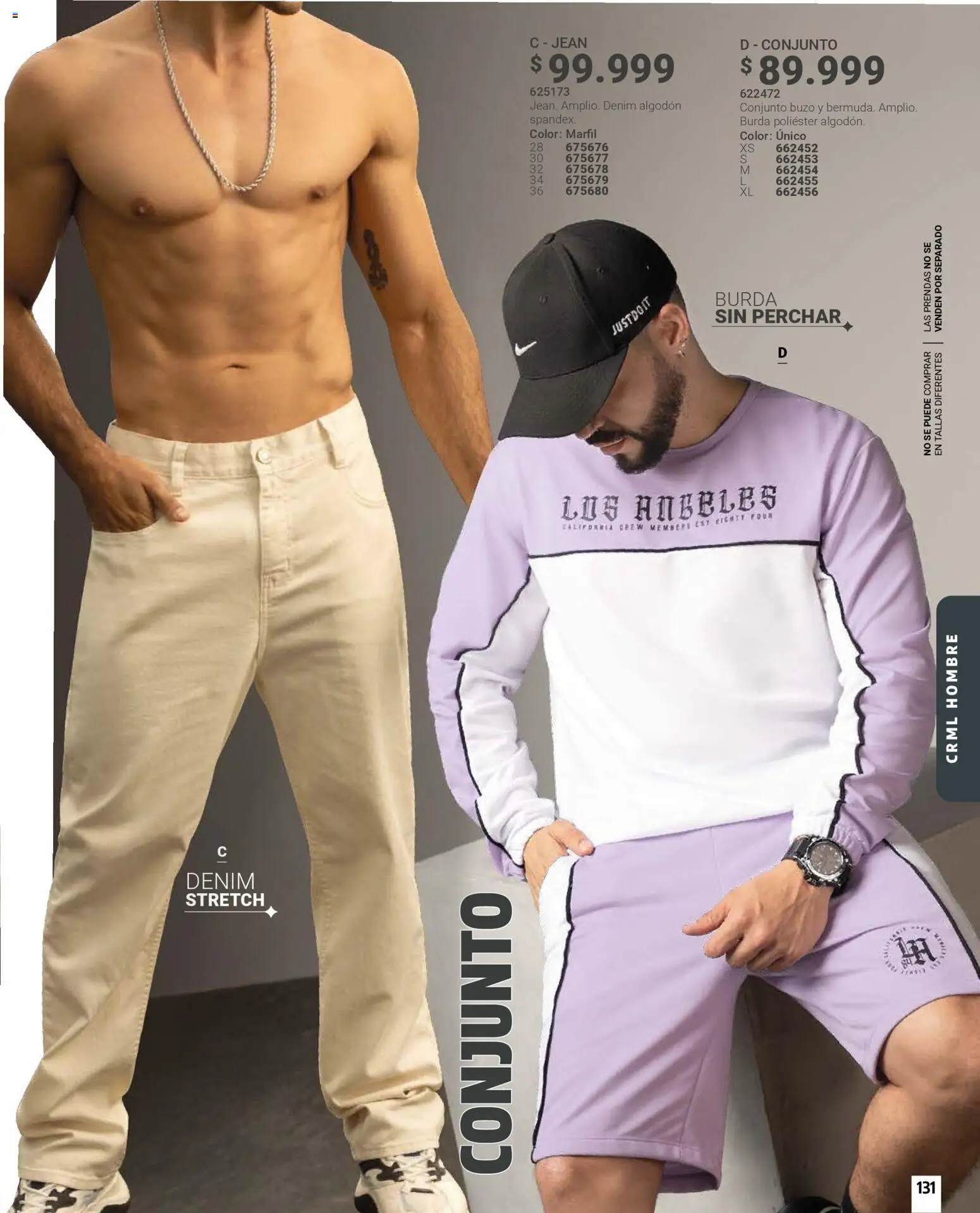 Carmel revista - valida desde el 01.01.2026 | Página: 131 | Productos: Algodón, Jean, Buzo, Conjunto