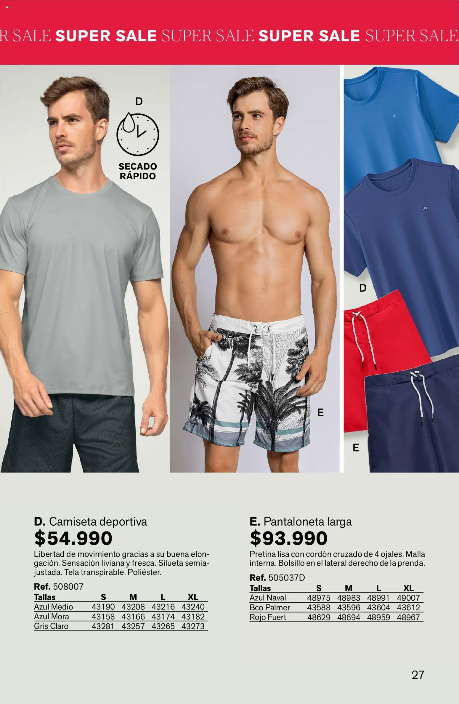 Leonisa revista - valida desde el 24.02.2026 | Página: 27 | Productos: Camiseta, Mora, Pantaloneta