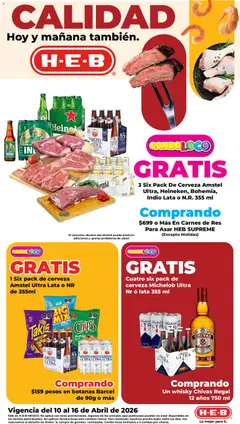 Vista previa de H-E-B folleto, nuevo folleto de la tienda, válido en México a partir del 10.04.2026