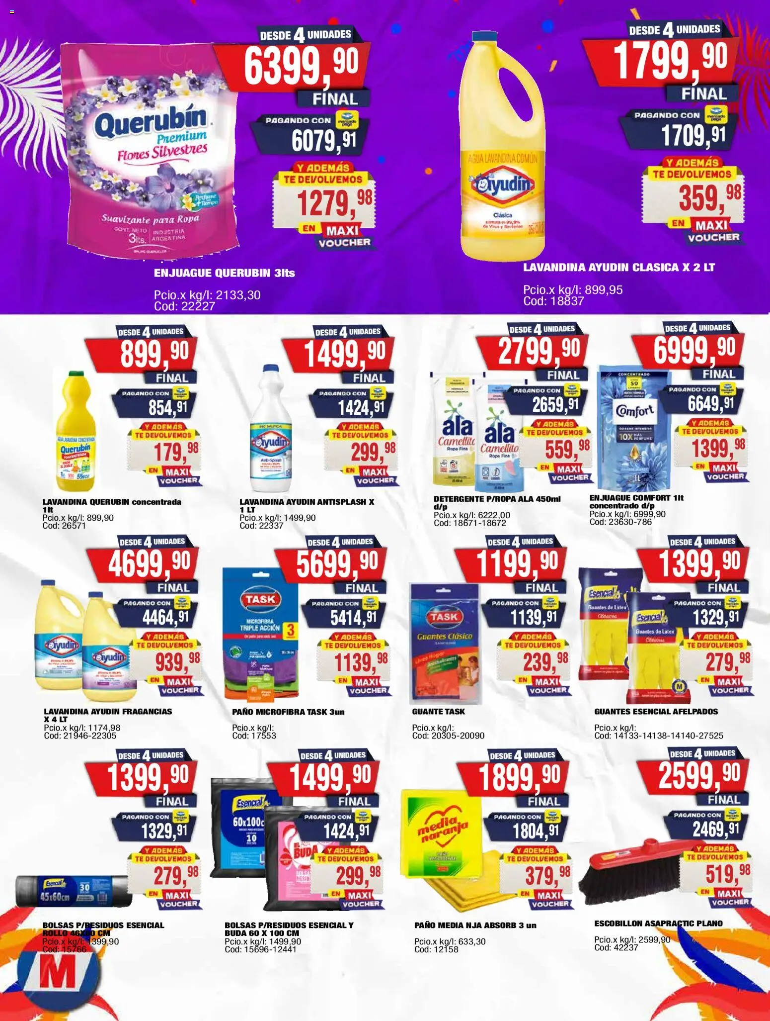 Maxiconsumo ofertas │ válido desde el 23.02.2026 | Página: 24 | Productos: Guante, Agua, Guantes, Suavizante