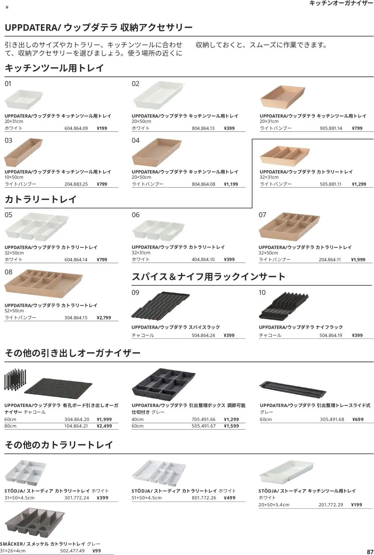 {H1} | ページ: 87 | 製品: スパイスラック