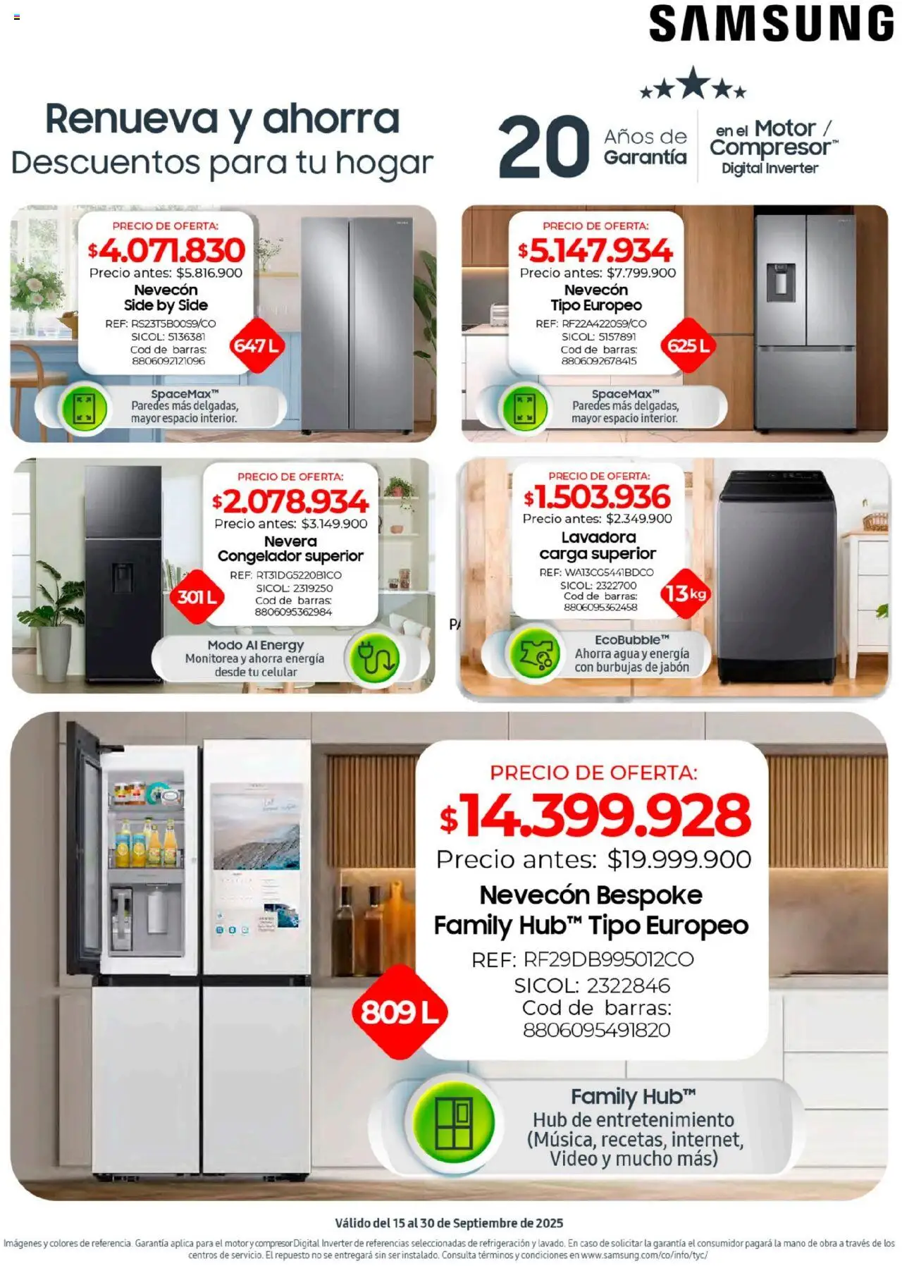 Olímpica revista - valida desde el 15.09.2025 | Página: 6 | Productos: Agua, Video, Caso, Congelador