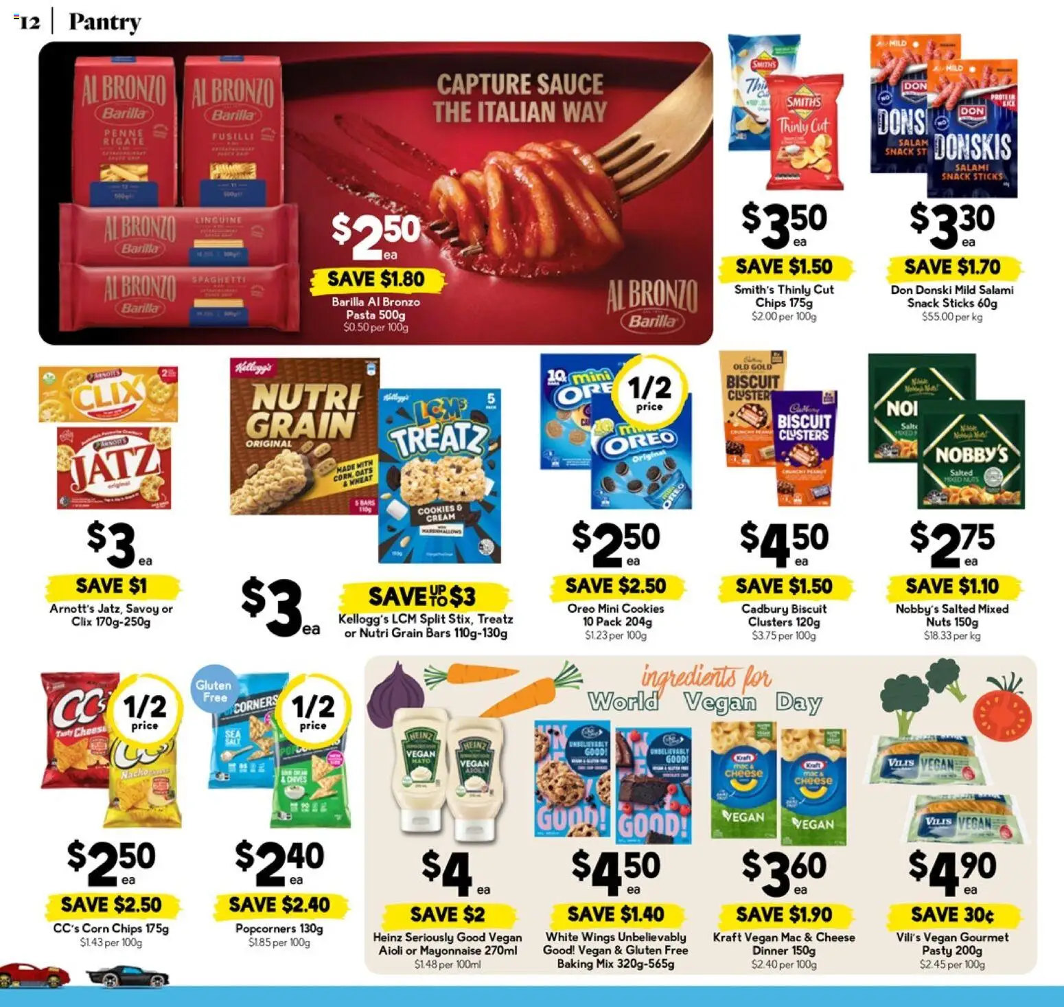 Drakes catalogue - valid from 29.10.2025 | Page: 12 | Products: Salami, Nuts, Cream, Wheat