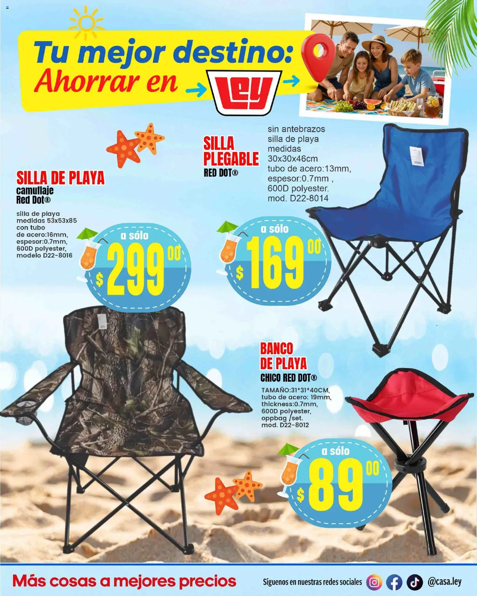 Nuevas ofertas de Casa Ley válidas en toda la República Mexicana desde el 20.03.2026. ¡Encuentra las mejores ofertas en Casa Ley folleto Tu mejor destino ! | Página: 19 | Productos: Silla, Banco