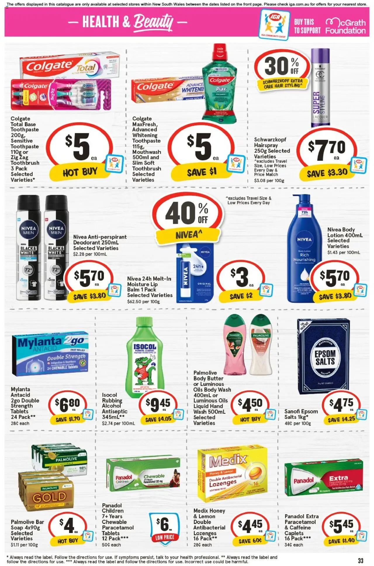 IGA catalogue - valid from 17.09.2025 | Page: 32 | Products: Lotion, Soap, Toothpaste, Toothbrush