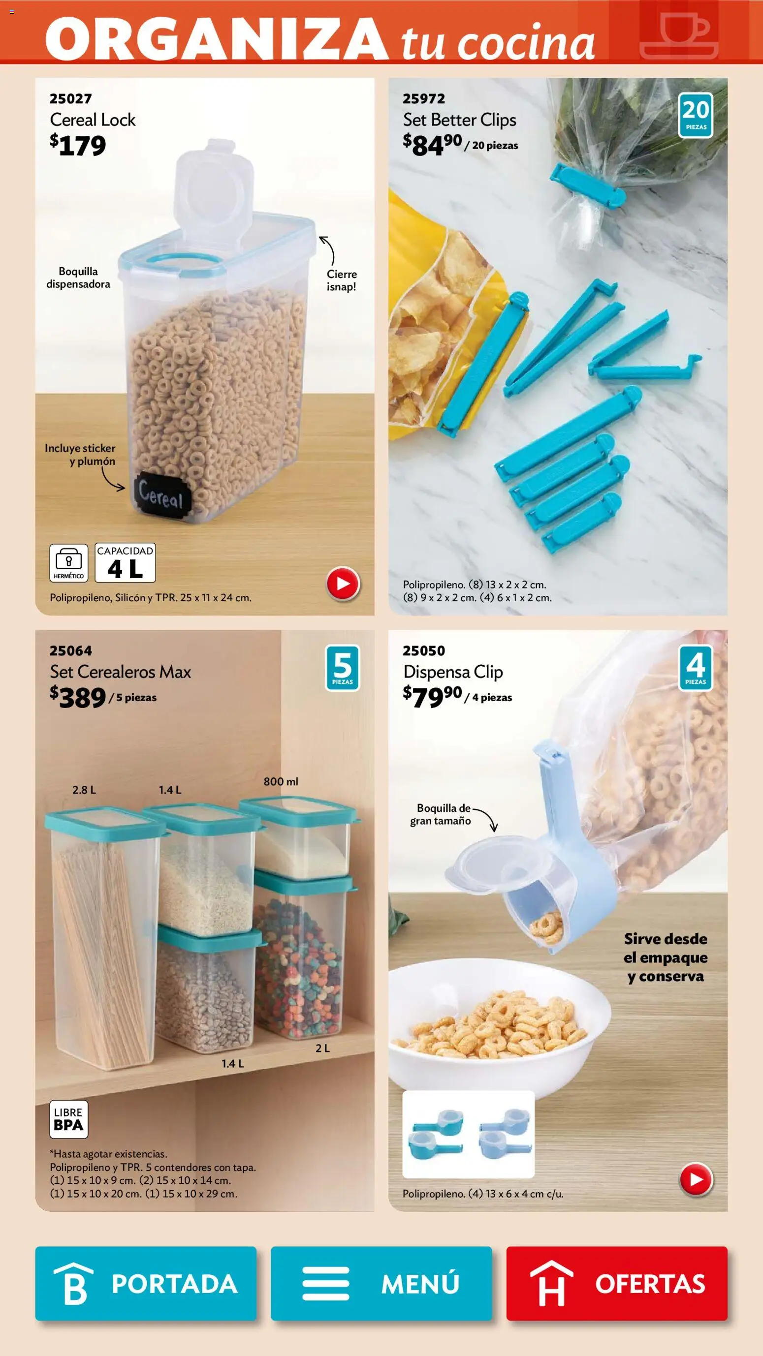 Nuevas ofertas de Betterware válidas en toda la República Mexicana desde el 02.02.2026. ¡Encuentra las mejores ofertas en Betterware campaña 2 2026! | Página: 46 | Productos: Cocina