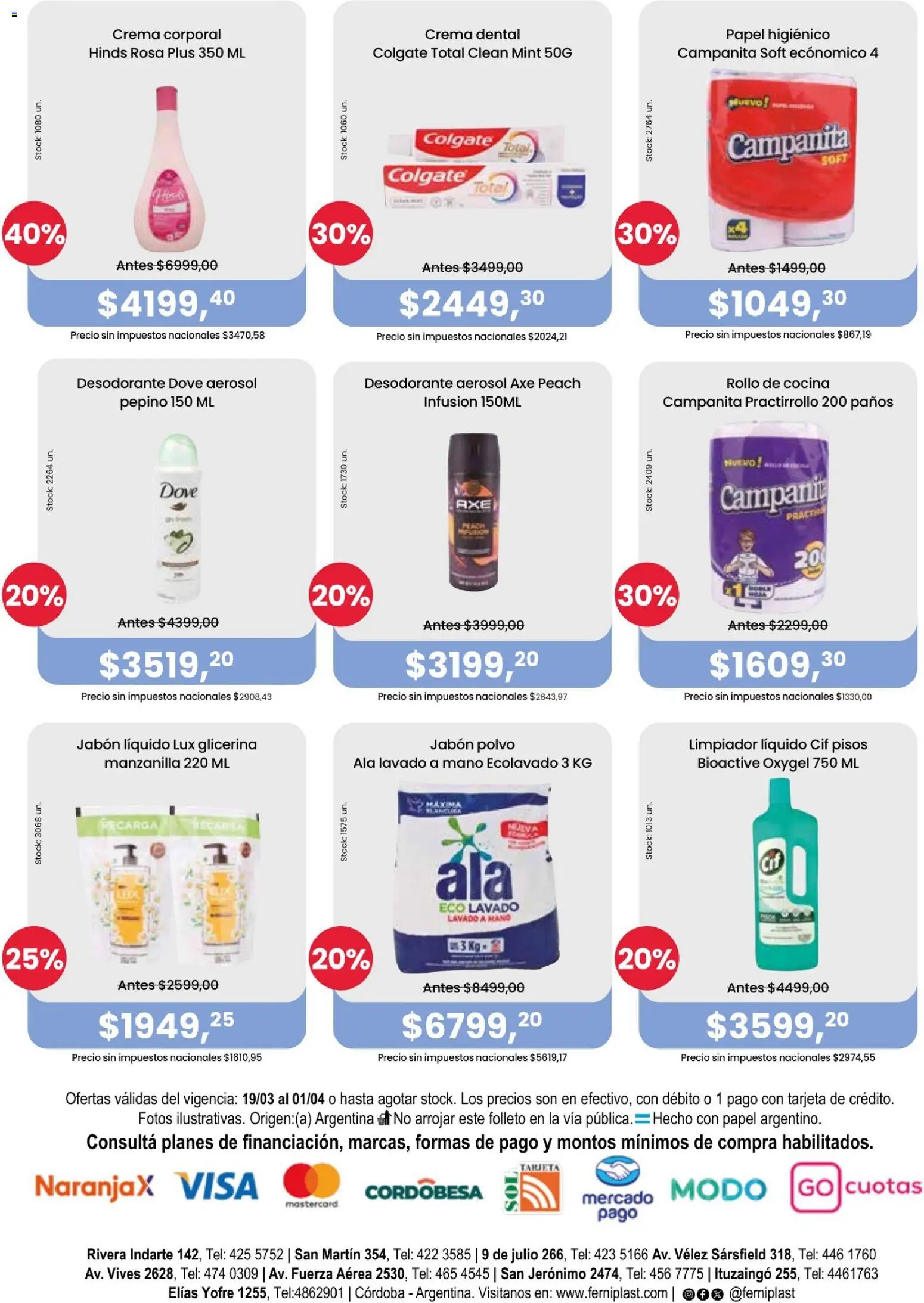 Ferniplast catálogo │ válido desde el 19.03.2026 | Página: 4 | Productos: Cocina, Jabón líquido, Jabón, Crema