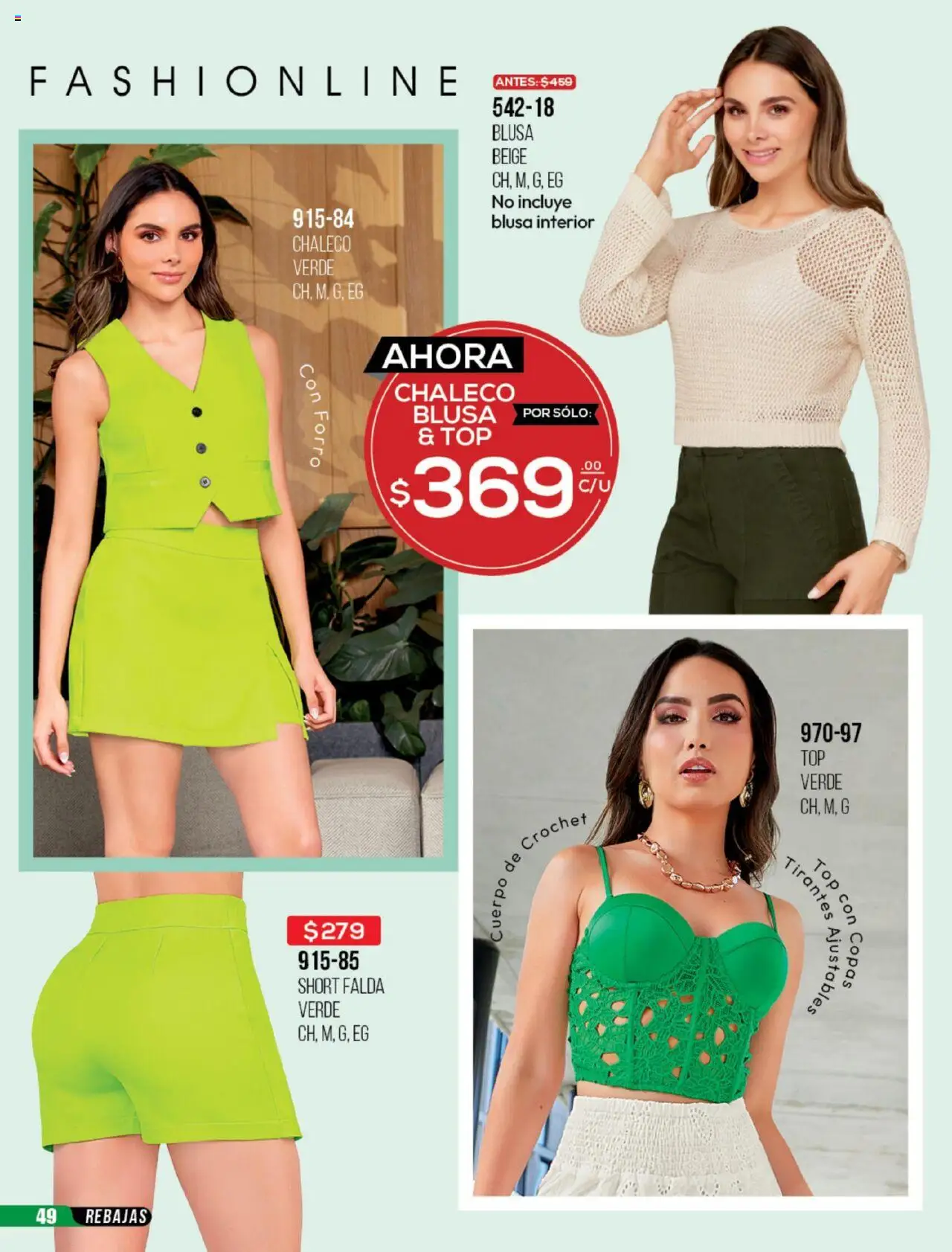 Nuevas ofertas de Cklass válidas en toda la República Mexicana desde el 30.05.2025. ¡Encuentra las mejores ofertas en Cklass catálogo Rebajas Ropa! | Página: 50 | Productos: Blusa, Top, Falda, Short