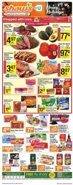 Preview of Shaw's weekly ads valid from 31.10.2025