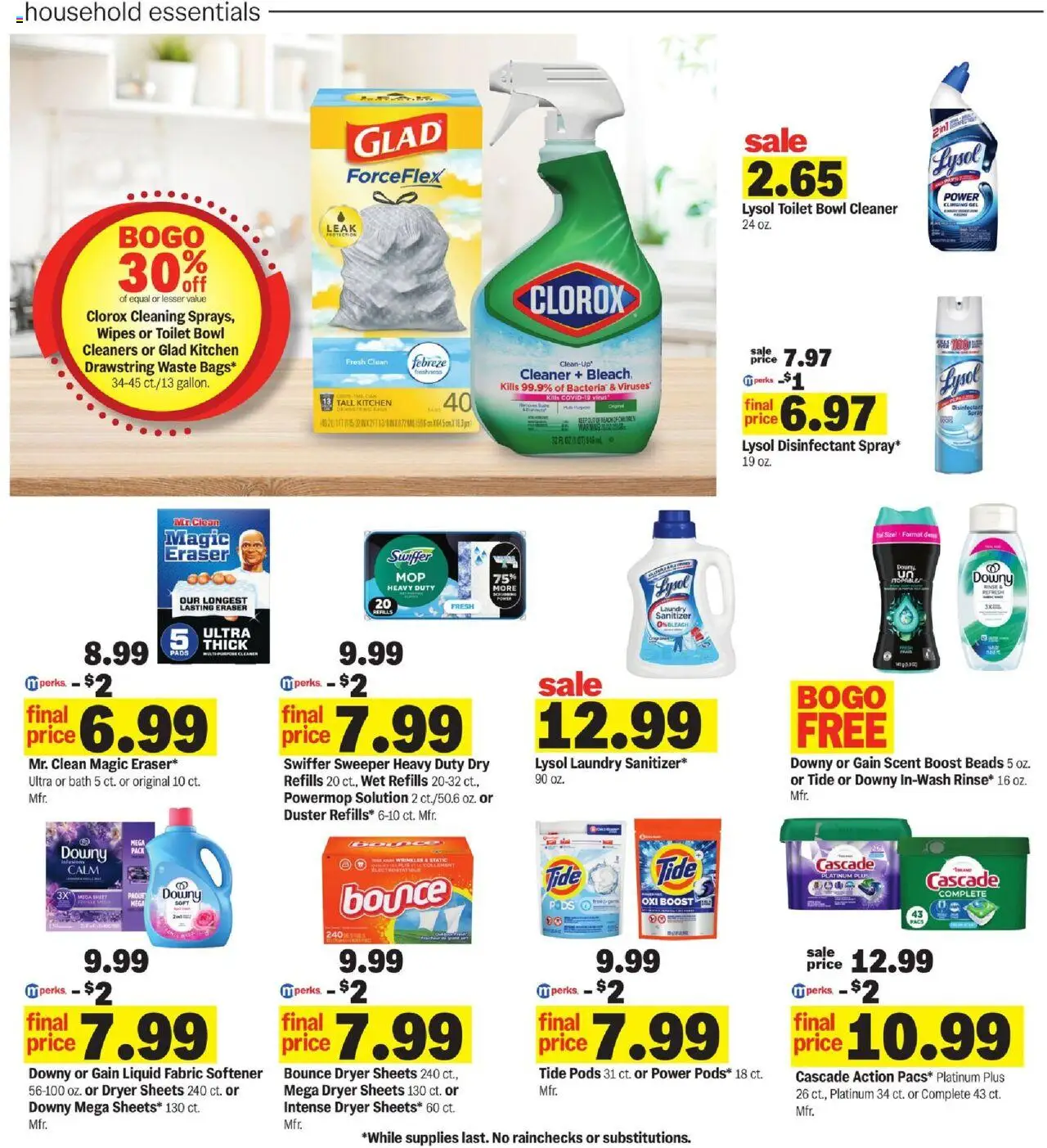 Meijer Weekly Ad - valid from 24.09.2025 | Page: 27 | Products: Eraser, Bath, Fabric softener, Sheet
