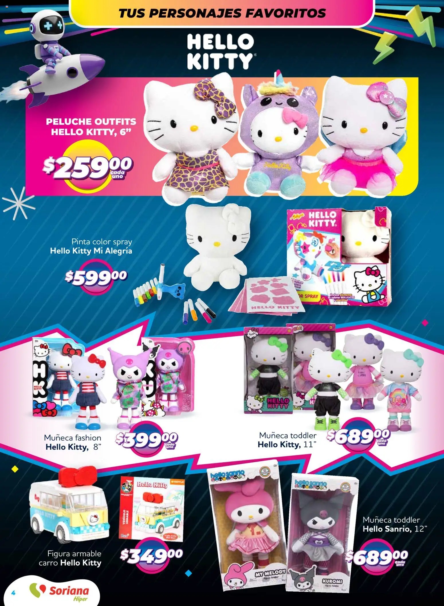 Nuevas ofertas de Soriana válidas en toda la República Mexicana desde el 27.11.2025. ¡Encuentra las mejores ofertas en Soriana - Reino de los Juguetes Híper Nacional! | Página: 4