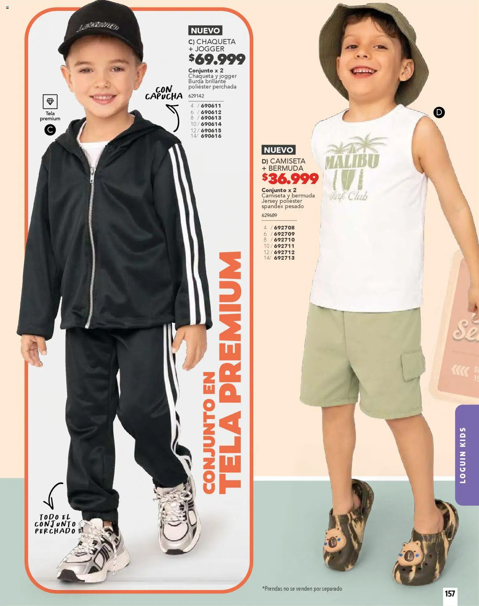 Carmel revista - valida desde el 01.02.2026 | Página: 157 | Productos: Bermuda, Camiseta, Conjunto, Chaqueta