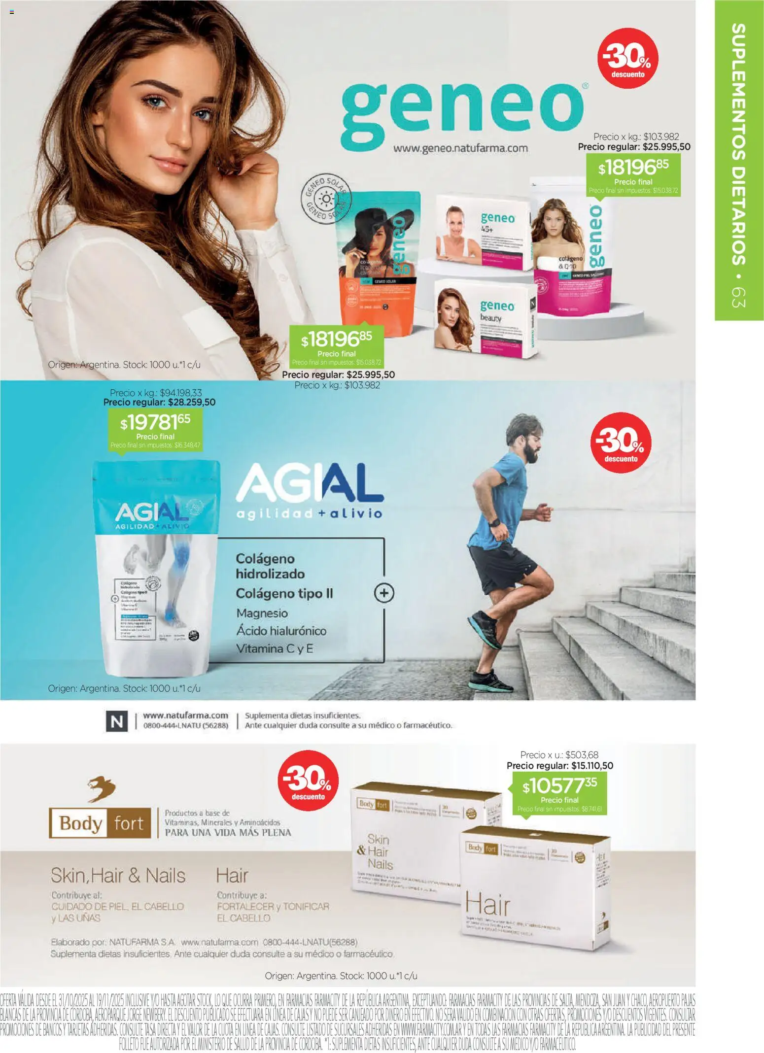 Farmacity catálogo │ válido desde el 30.10.2025 | Página: 63 | Productos: Body