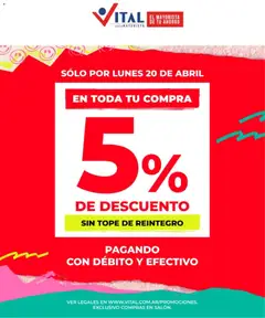 Vista previa Vital - Sólo por válido desde el 20.04.2026