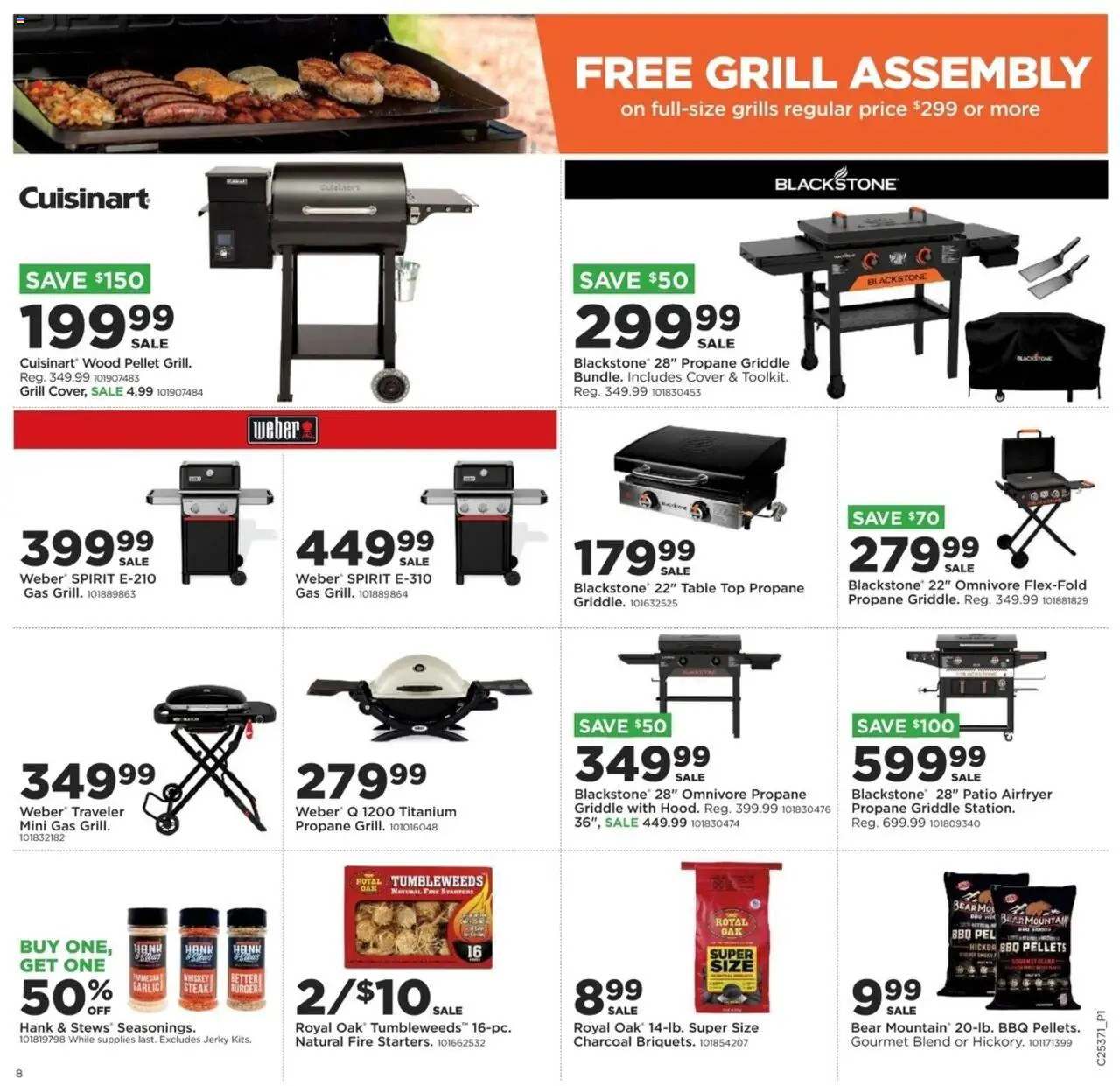 Mills Fleet Farm Weekly Ad - valid from 11.09.2025 | Page: 10 | Products: Table, Griddle, Whiskey, Garlic