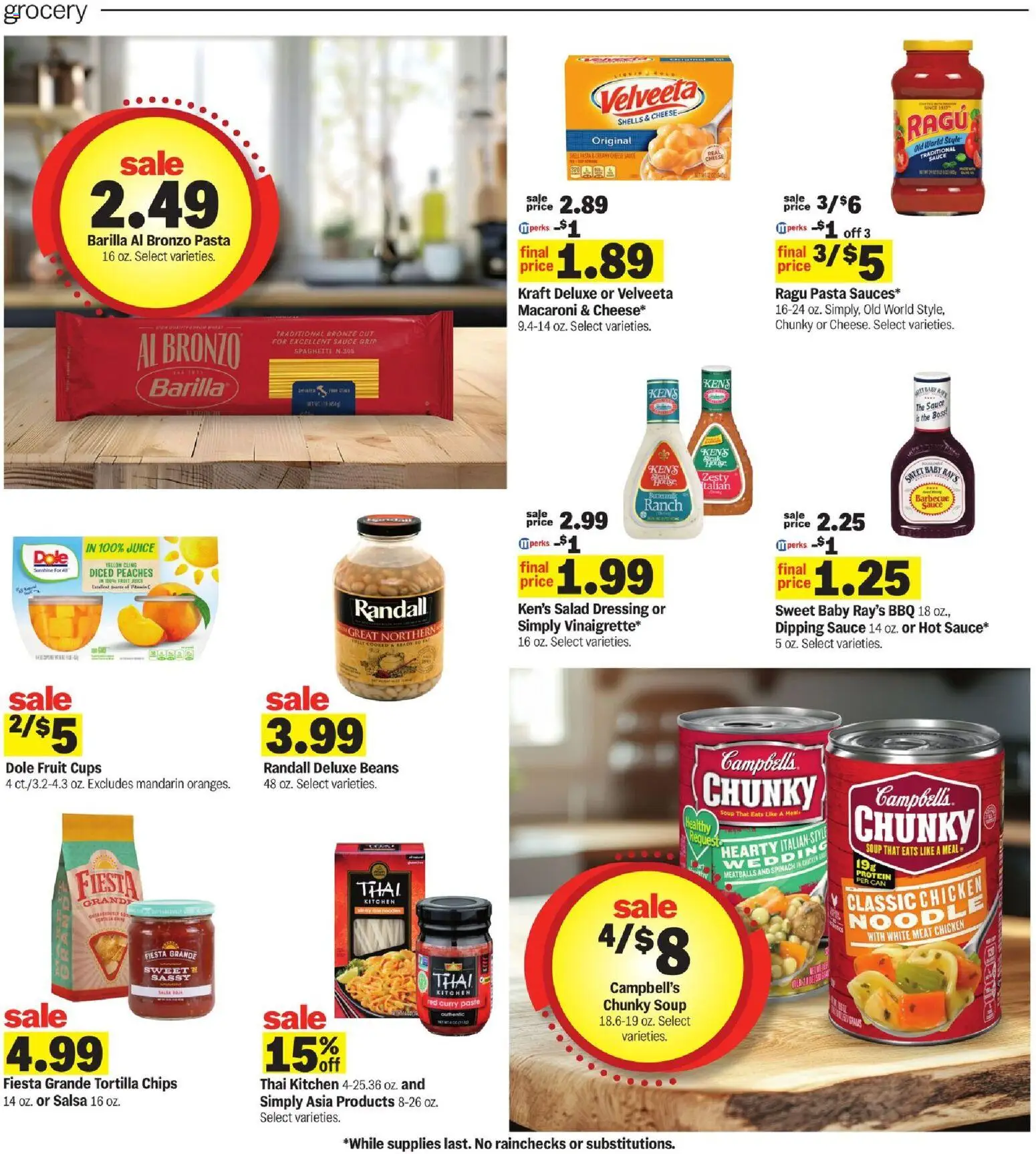 Meijer Weekly Ad - valid from 02.01.2026 | Page: 9 | Products: Peaches, Spinach, Cheese, Pasta