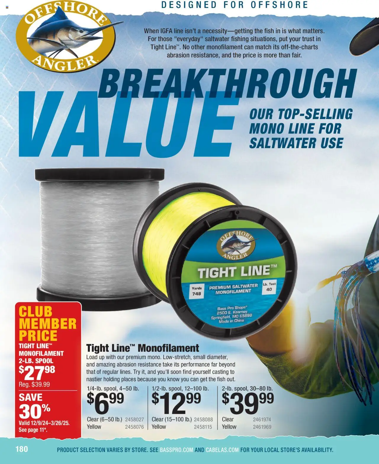 Cabela's Saltwater Specialist 25 - valid from 01.01.2025 | Page: 180 | Products: Fish