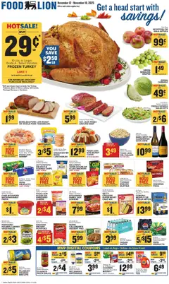 Preview of Food Lion weekly ads valid from 12.11.2025