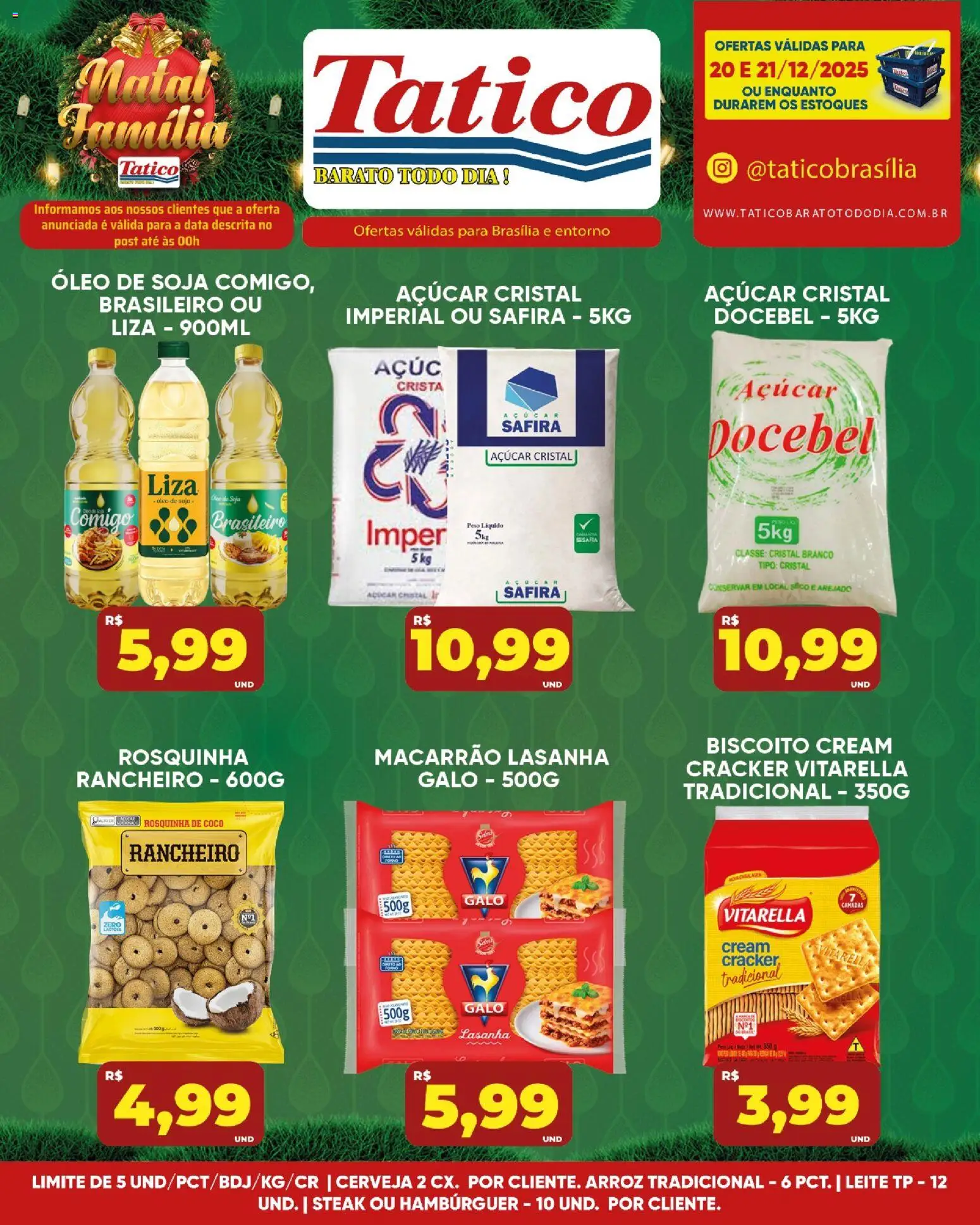 Tatico Folheto - válido de 20.12.2025 | Página: 17 | Produtos: Biscoito, Leite, Macarrão, Rosquinha