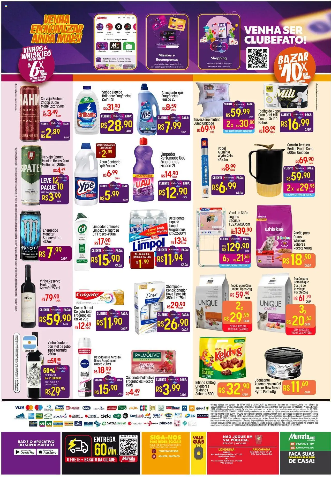 Super Muffato Folheto - válido de 15.09.2025 | Página: 4 | Produtos: Energético, Desodorante, Cerveja, Dove