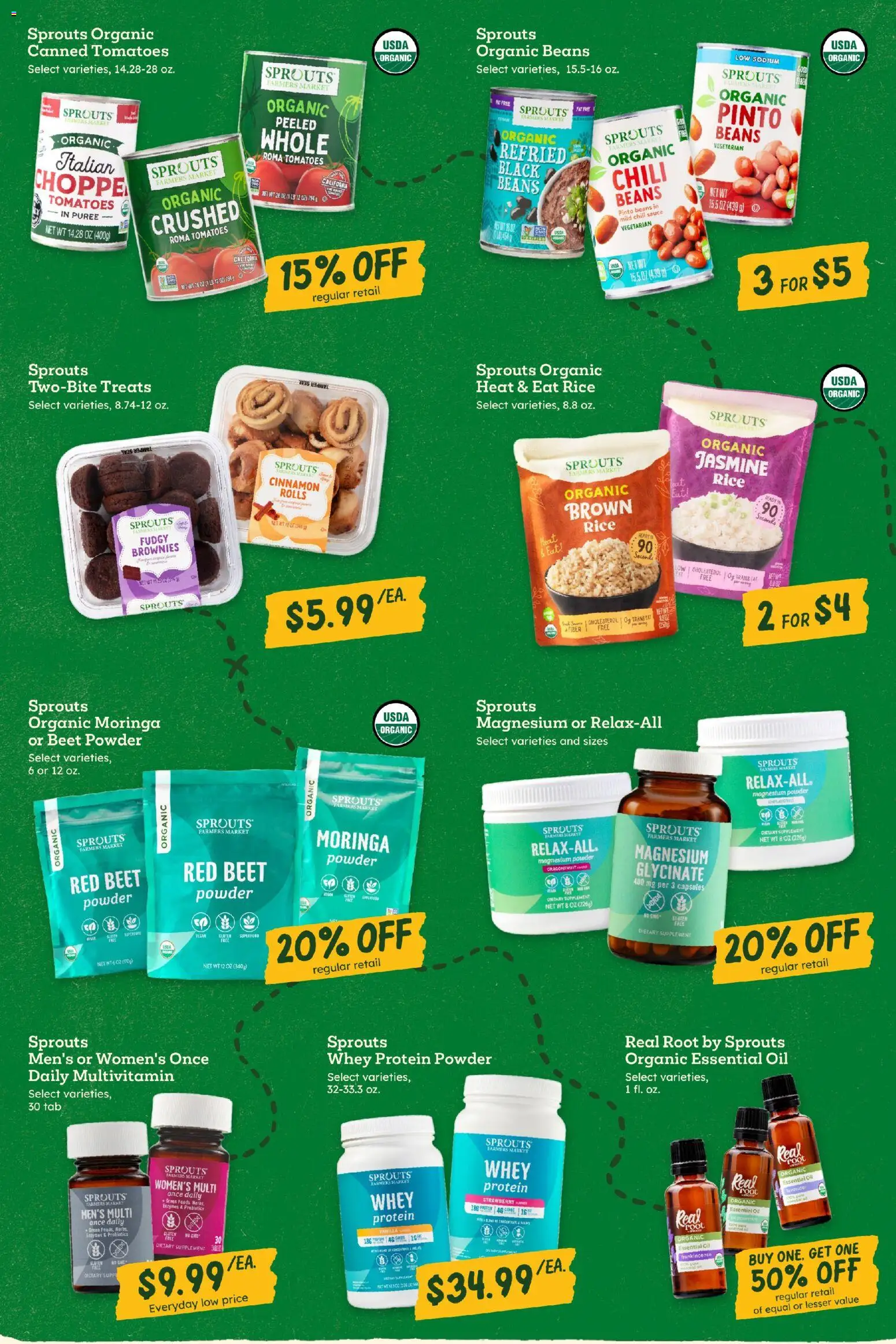 Sprouts Weekly Ad - valid from 14.01.2026 | Page: 7 | Products: Probiotics, Oil, Tomatoes, Sauce