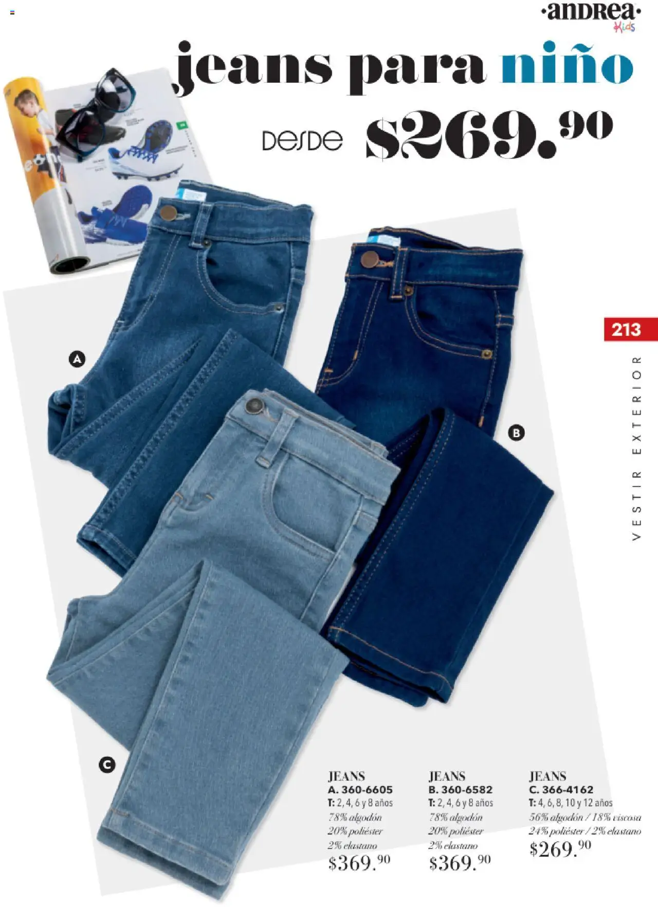 Nuevas ofertas de Andrea válidas en toda la República Mexicana desde el 17.08.2025. ¡Encuentra las mejores ofertas en Andrea - Catálogo Tropical Otoño / Invierno! | Página: 213 | Productos: Algodón