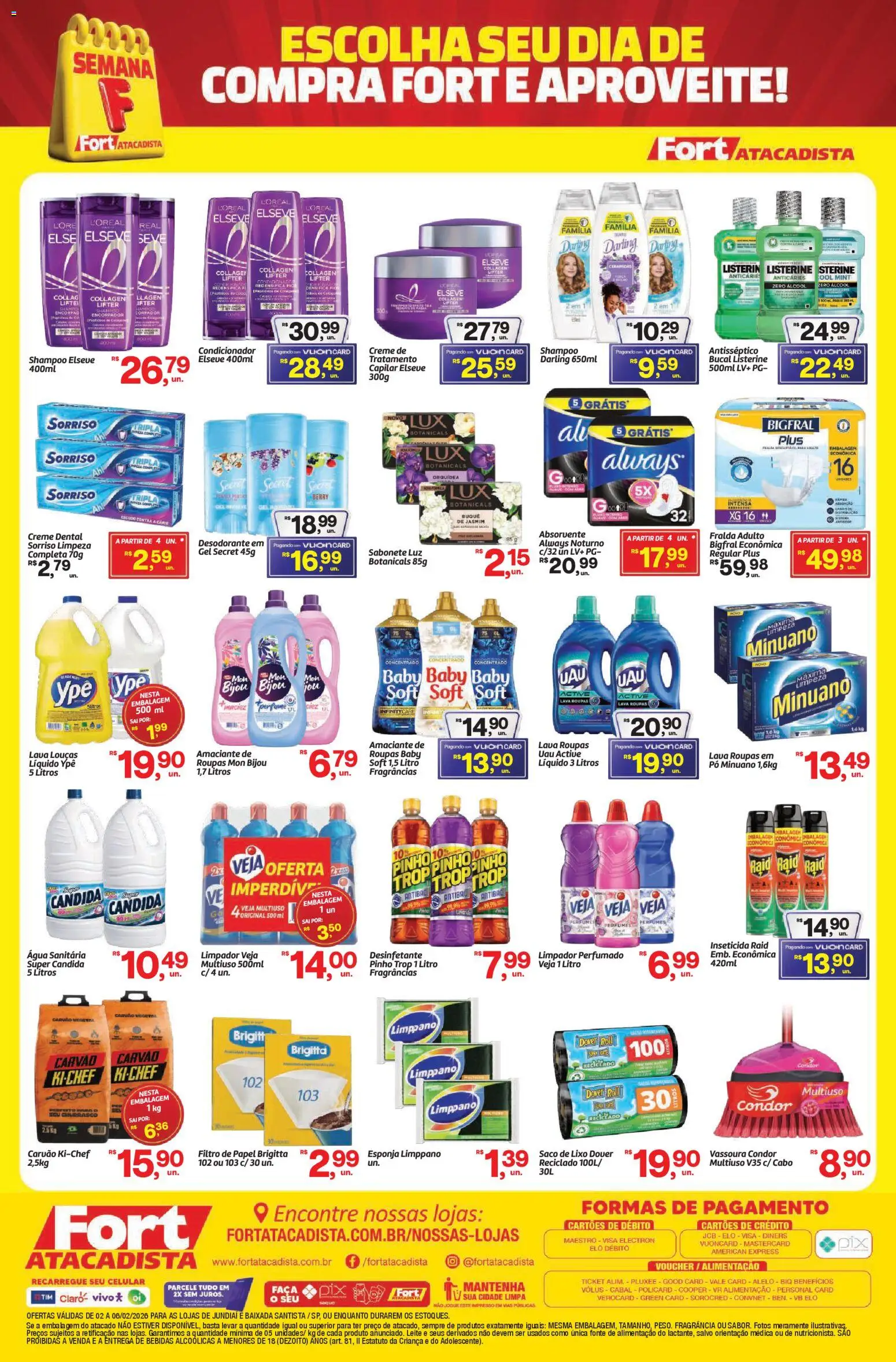 Fort Atacadista Folheto - válido de 02.02.2026 | Página: 4 | Produtos: Filtro de papel, Celular, Desodorante, Inseticida