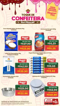 Mart Minas - Ofertas de confeitaria - Pré-Visualização do folheto da loja Mart Minas, válido de 29.07.2025