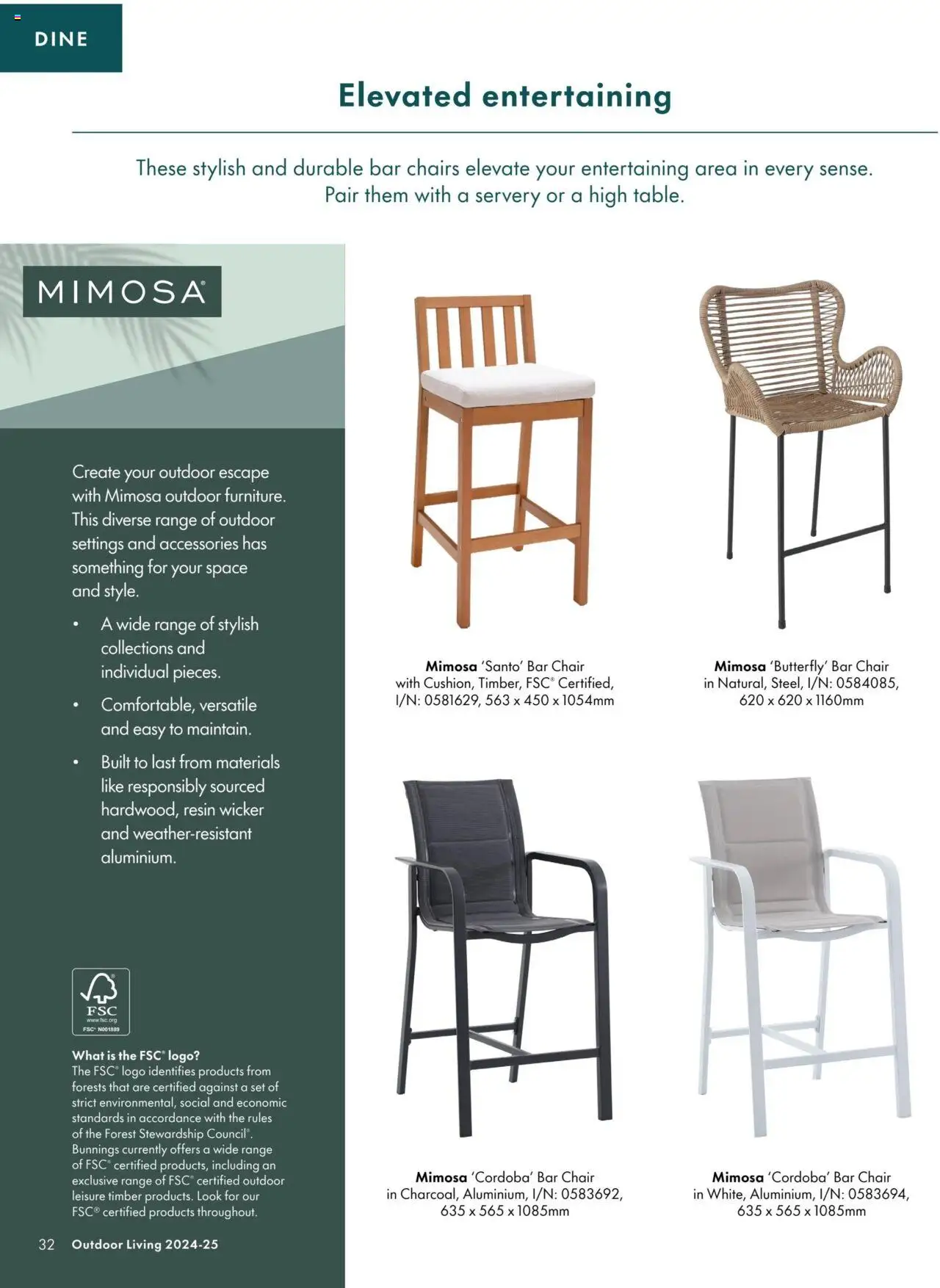 Bunnings Warehouse catalogue - valid from 03.09.2024 | Page: 32 | Products: Chair, Accessories