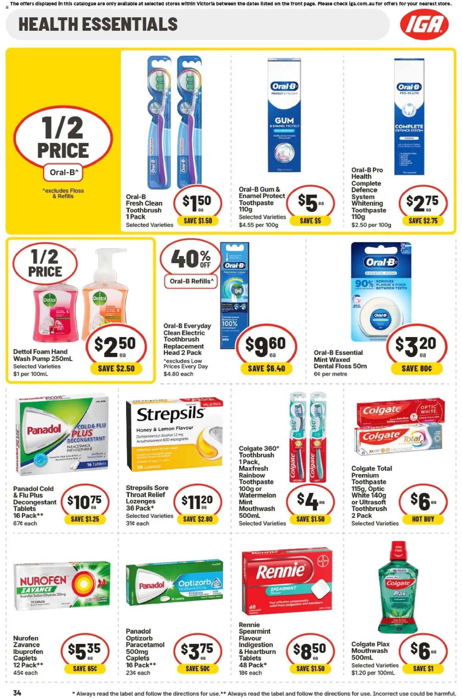 IGA catalogue - valid from 15.04.2026 | Page: 35 | Products: Gum, Mouthwash, Tablets, Electric toothbrush