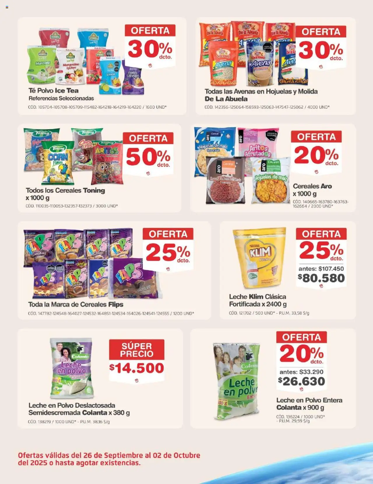 Makro revista - valida desde el 26.09.2025 | Página: 28 | Productos: Azucar, Leche en polvo, Limón, Polvo