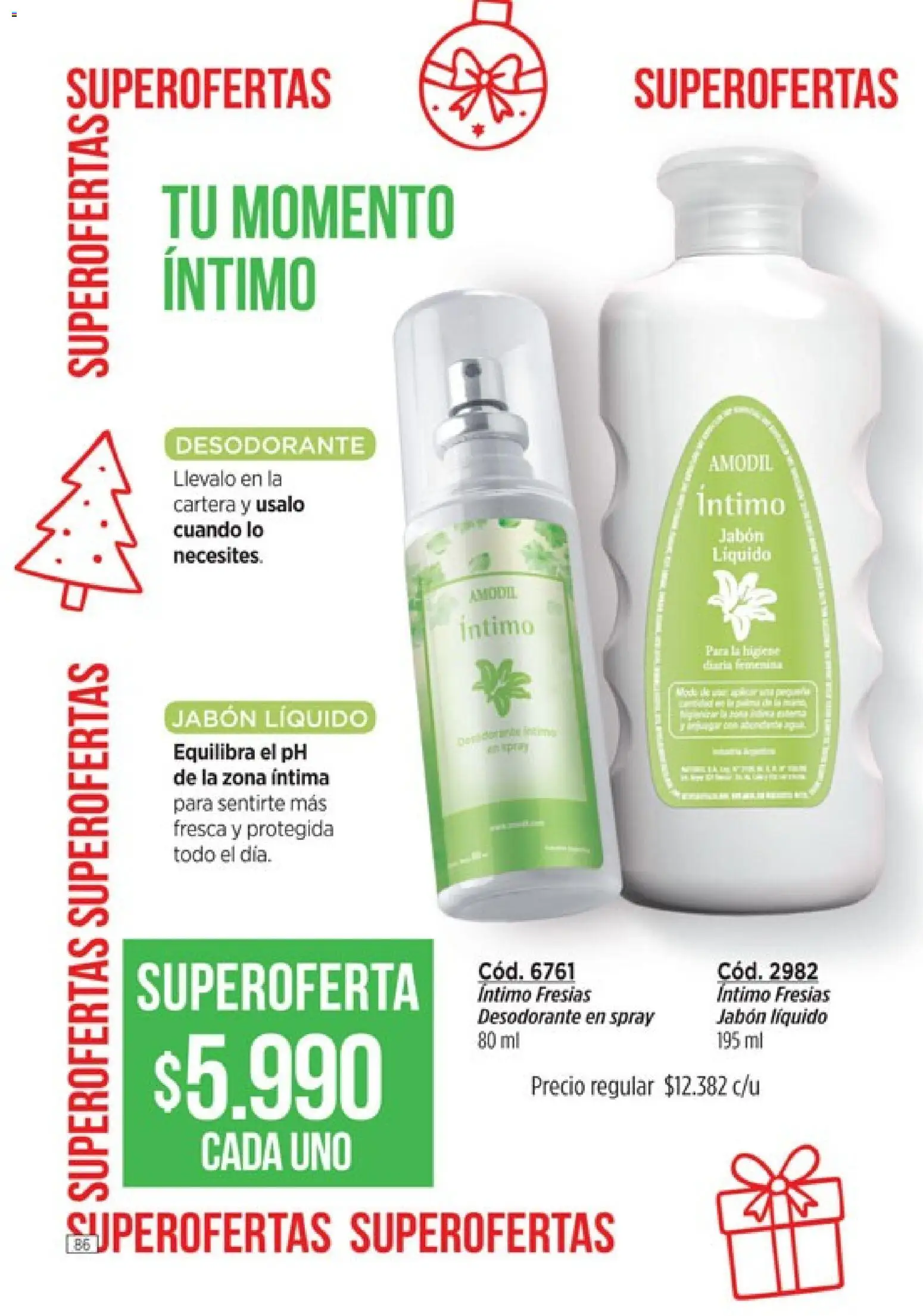 Amodil - Campaña 18/2025 │ válido desde el 30.11.2025 | Página: 86 | Productos: Cartera, Jabón líquido, Jabón, Desodorante