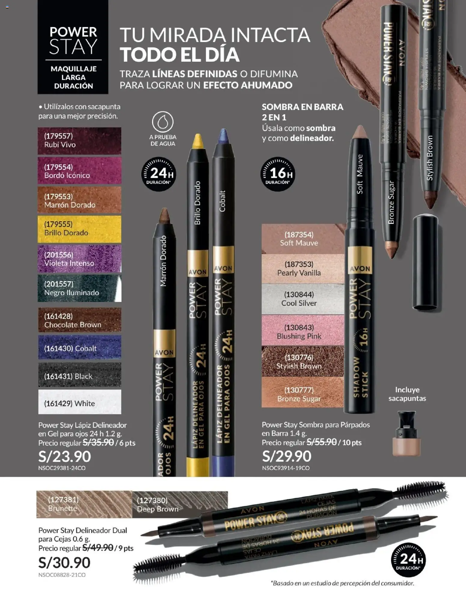 Catálogo Avon válido desde 10.03.2026 | Página: 53 | Productos: Delineador, Chocolate, Sacapuntas, Maquillaje